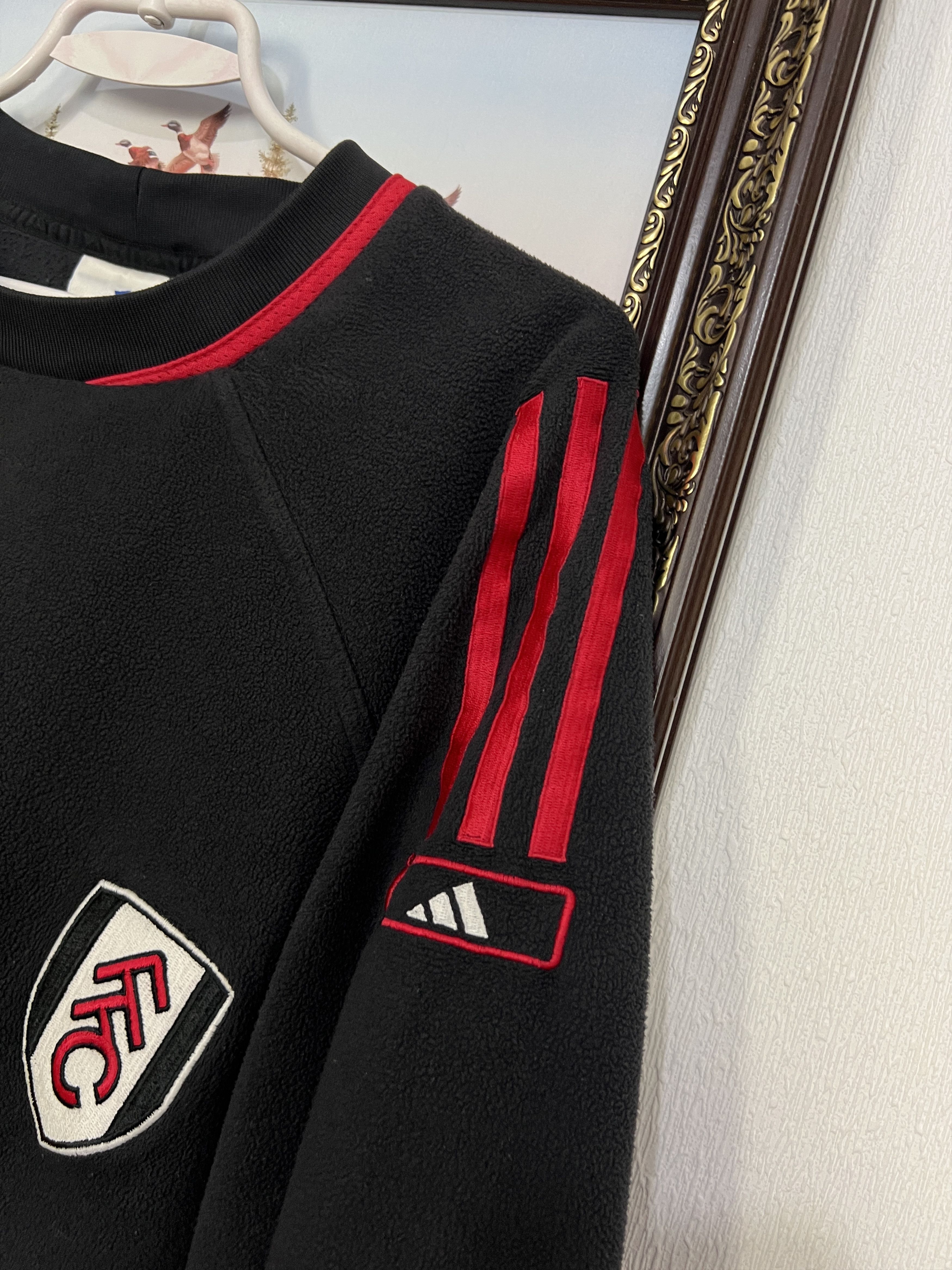 Adidas Fulham Football Fleece Player Issue Sweatshirt Jacket Size US XXL / EU 58 / 5 - 6 Thumbnail