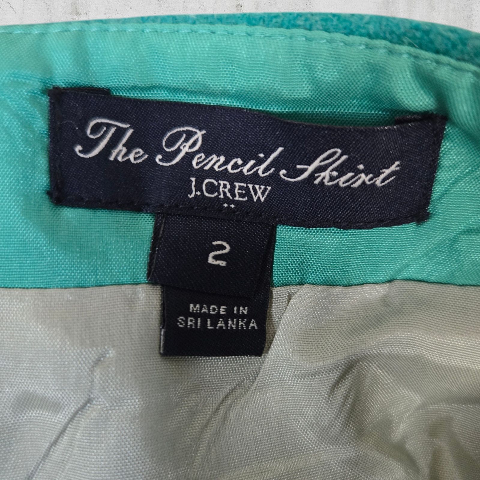 J.Crew J Crew Green Wool Blend Pencil Skirt Size 2 Size 26" / US 2 / IT 38 - 6 Thumbnail