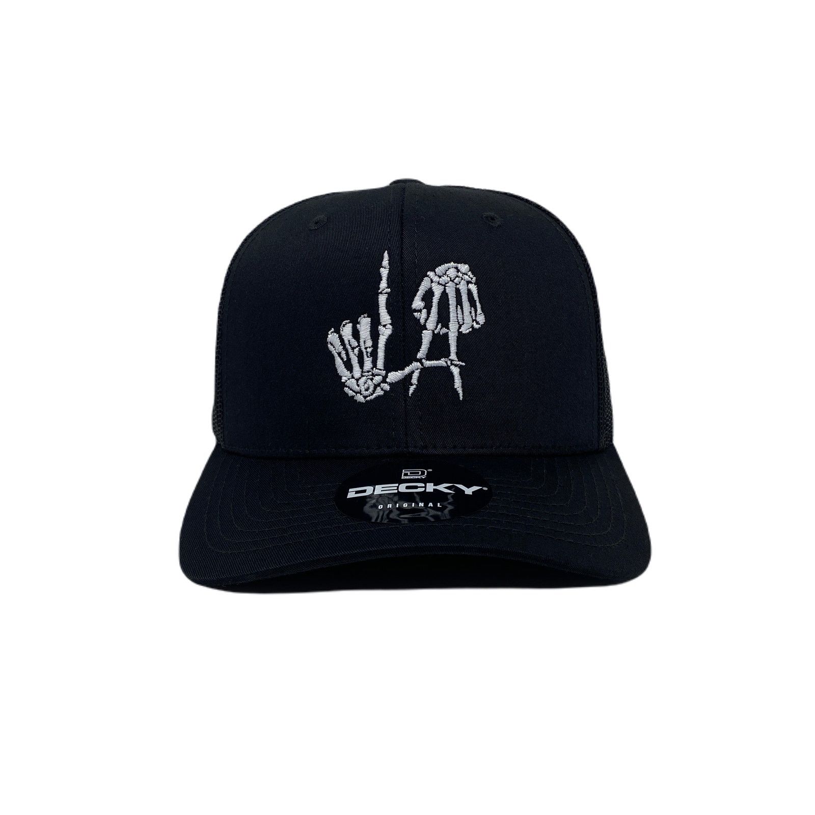 Other Los Angeles LA Bones Skeleton Halloween Trucker Hat in Black Size ONE SIZE - 2 Thumbnail