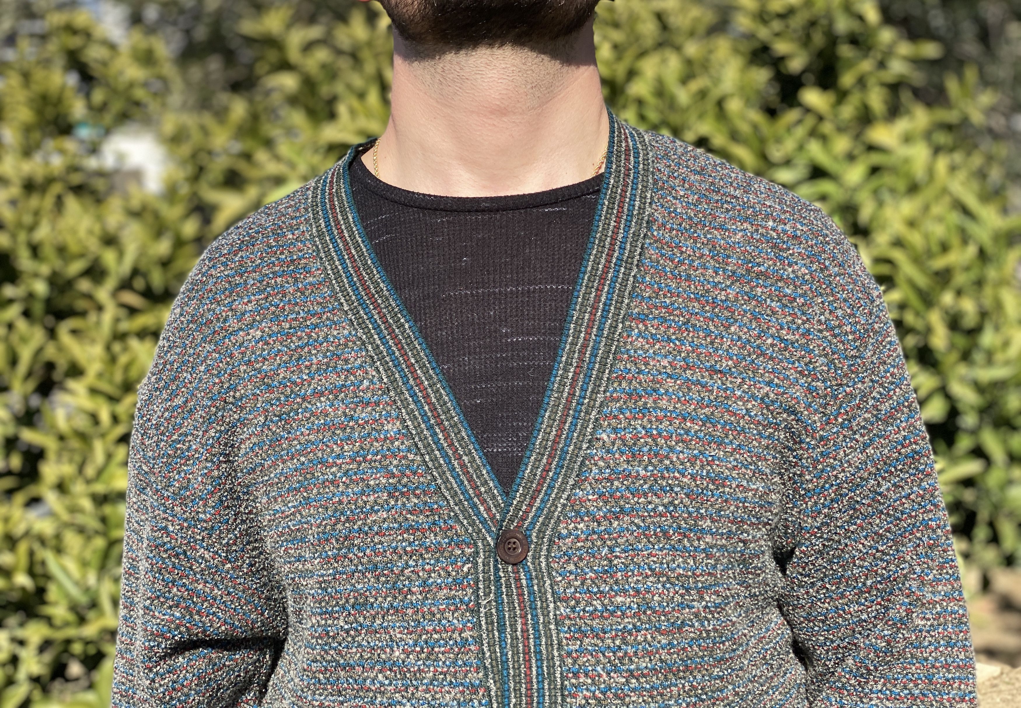 Missoni Uomo Cardigan Cosby Pullover Retro Size 2XL 56 58