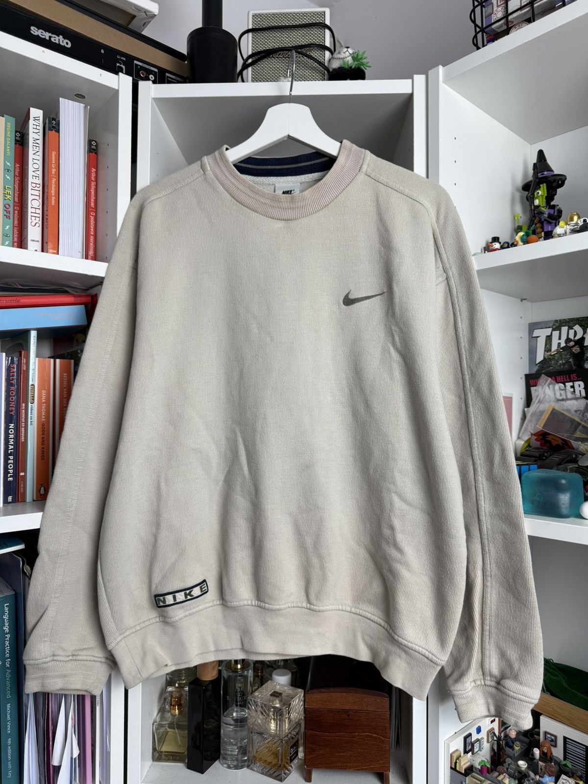 Nike × Vintage Vintage 90s Nike basic boxy baggy sweatshirt L Travis Scott Size US L / EU 52-54 / 3 - 1 Thumbnail