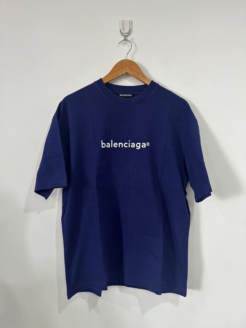 Balenciaga Balenciaga Blue mailbox short sleeve Size US S / EU 44-46 / 1 - 1 Thumbnail