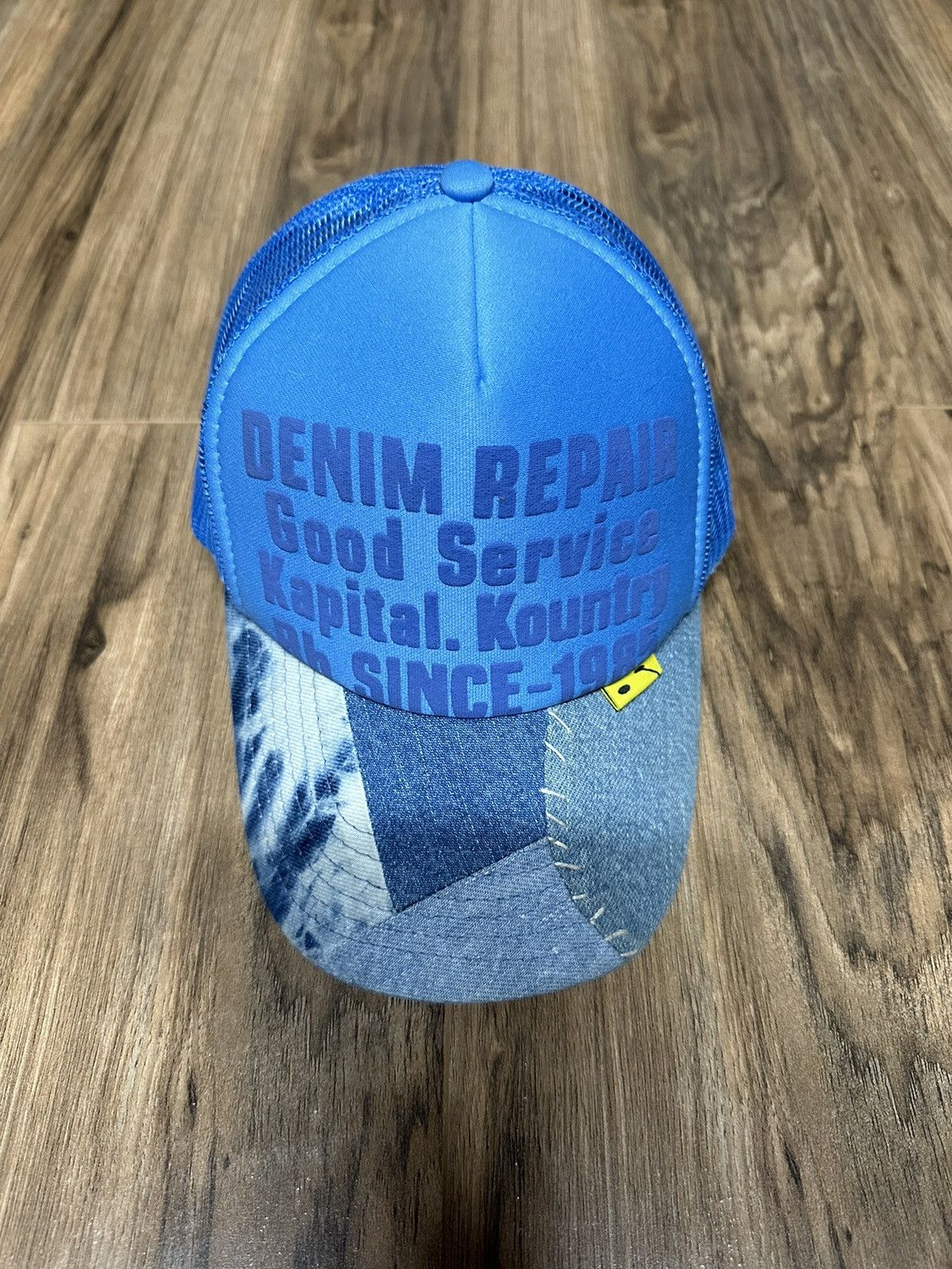 Pre-owned Kapital X Kapital Kountry Trucker Hat In Blue