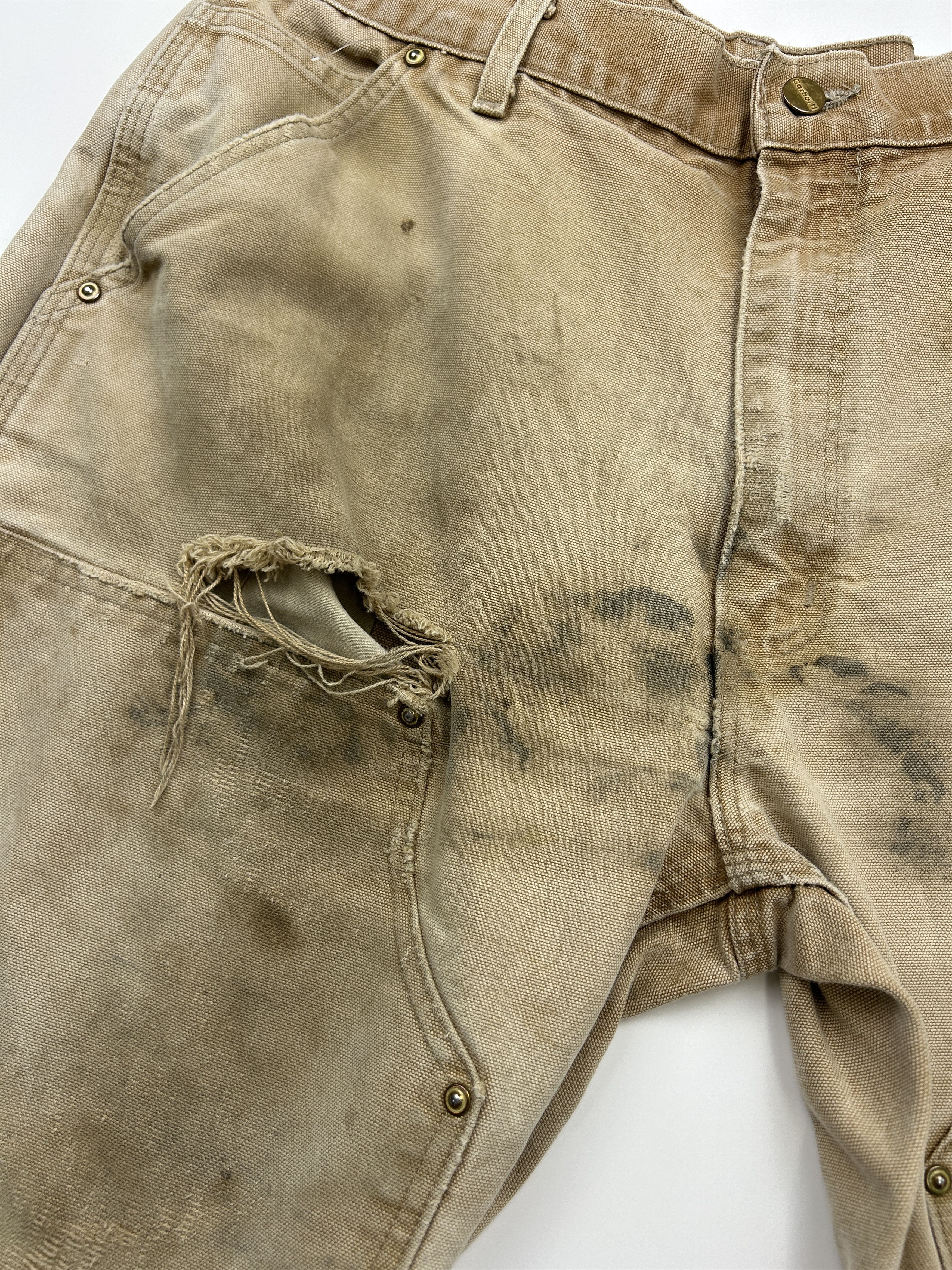 Carhartt Vintage Carhartt Canvas Double Knee Fit Pants Size 35W Size US 35 - 4 Thumbnail