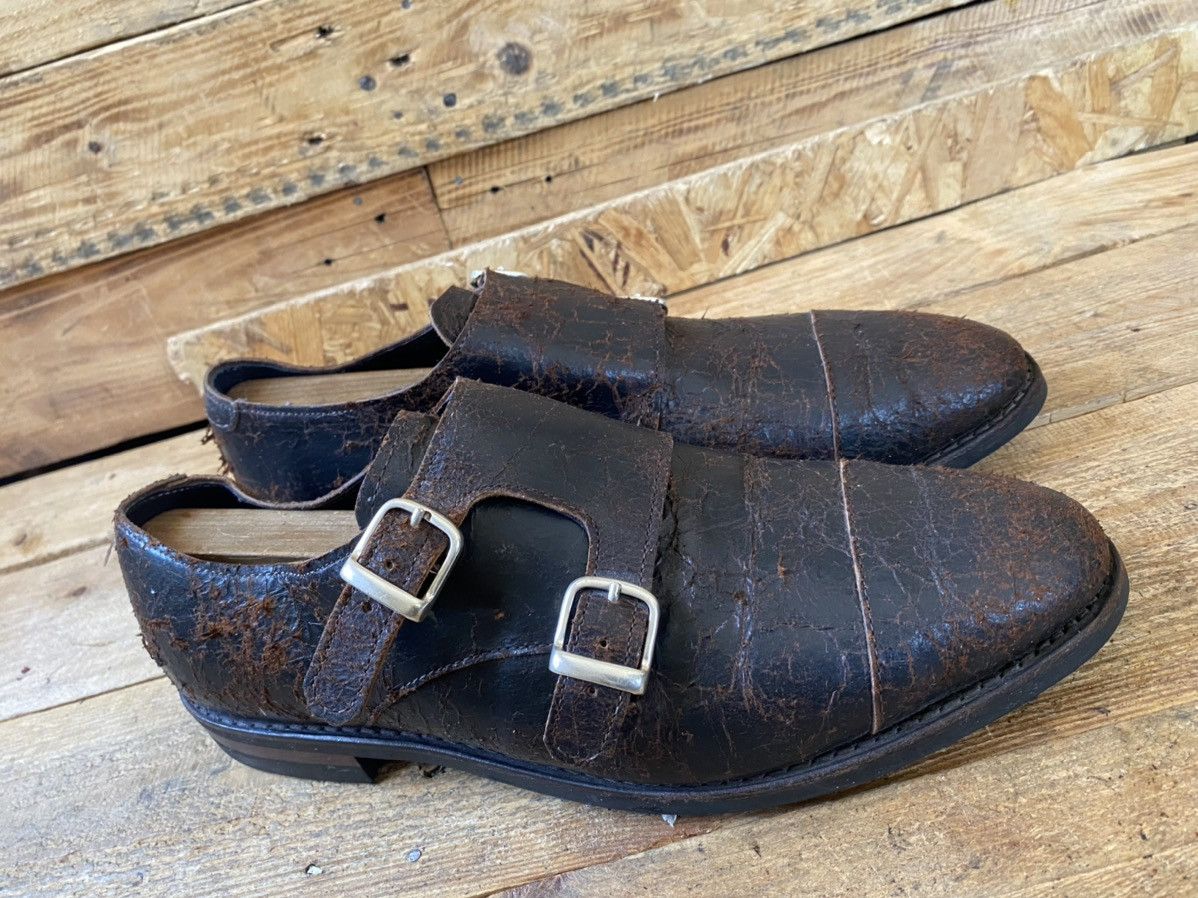 Allen Edmonds Allen edmond distressed double monk leather shoes sz10.5D Size US 10.5 / EU 43-44 - 12 Thumbnail