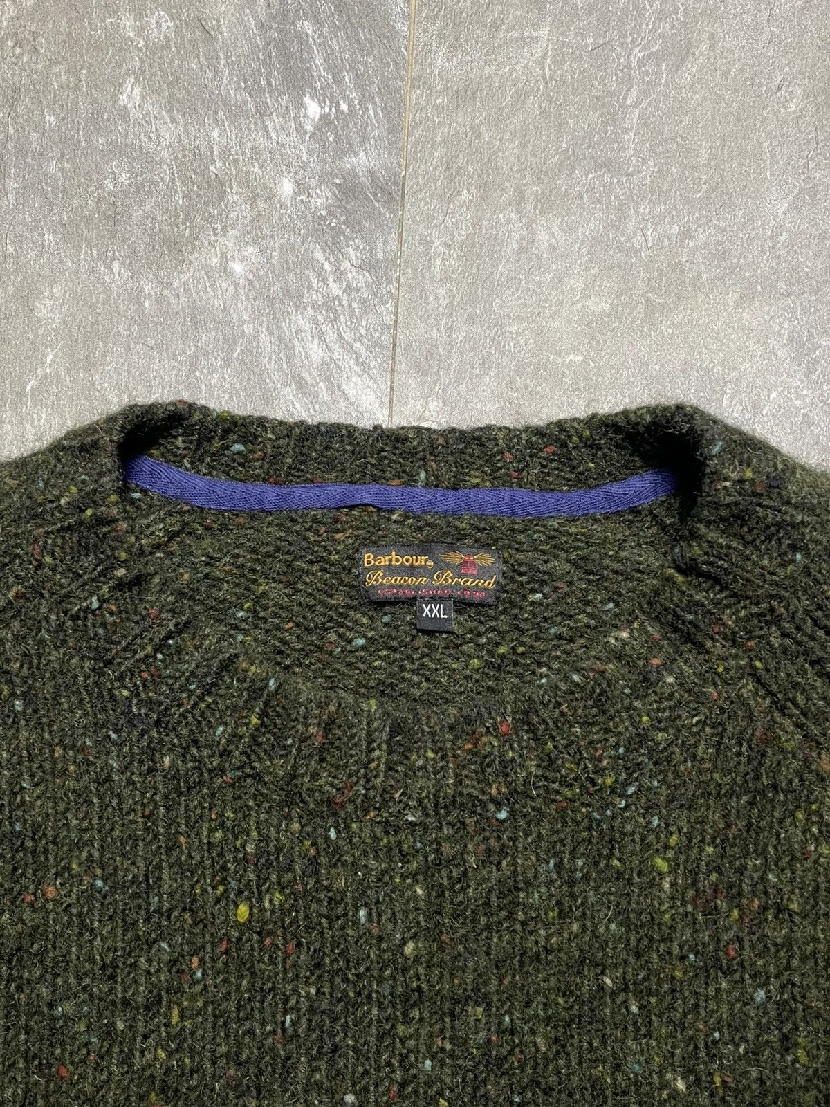 Barbour Barbour Vintage Wool Heavy Knit Sweater Rare Size US XXL / EU 58 / 5 - 2 Thumbnail