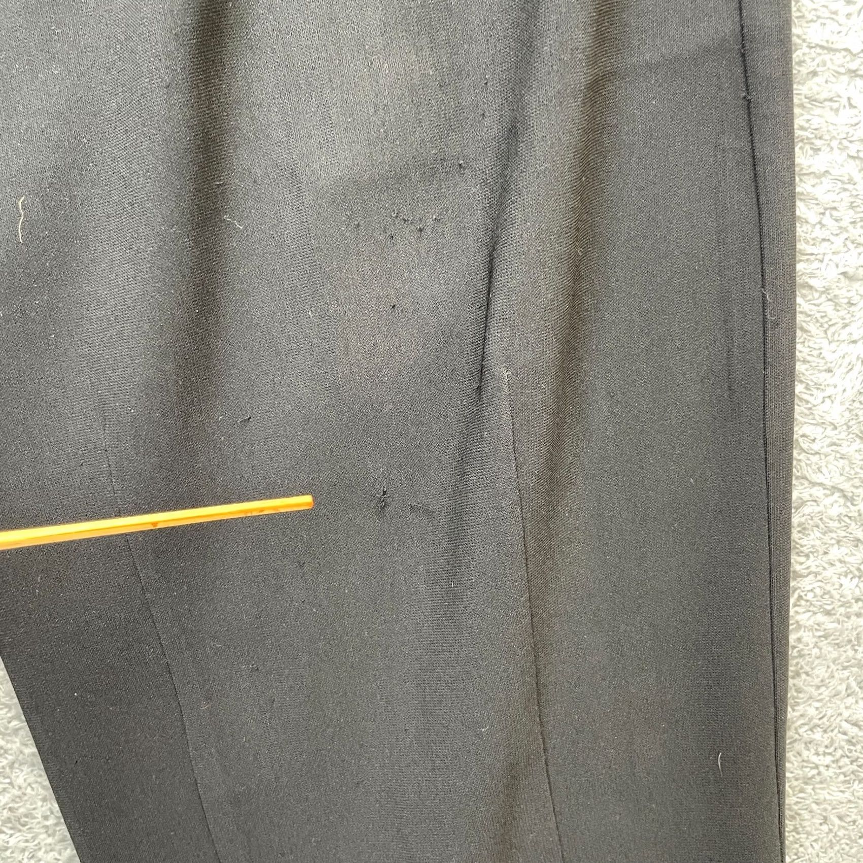 Vintage Blanque Pants Womens 1 Black Cropped Wide Leg Pleated Elastic Waist Lagenlook Size 25" / US 0 / IT 36 - 4 Thumbnail