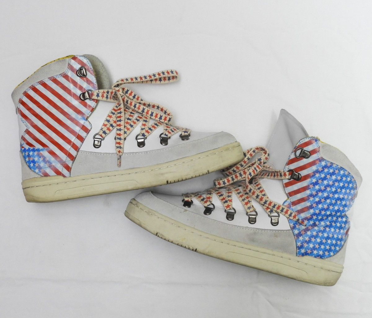 Bernhard Willhelm Bernard Willhelm 2008 S/S American Flag High Top Sneakers Size US 10.5 / IT 40.5 - 6 Thumbnail