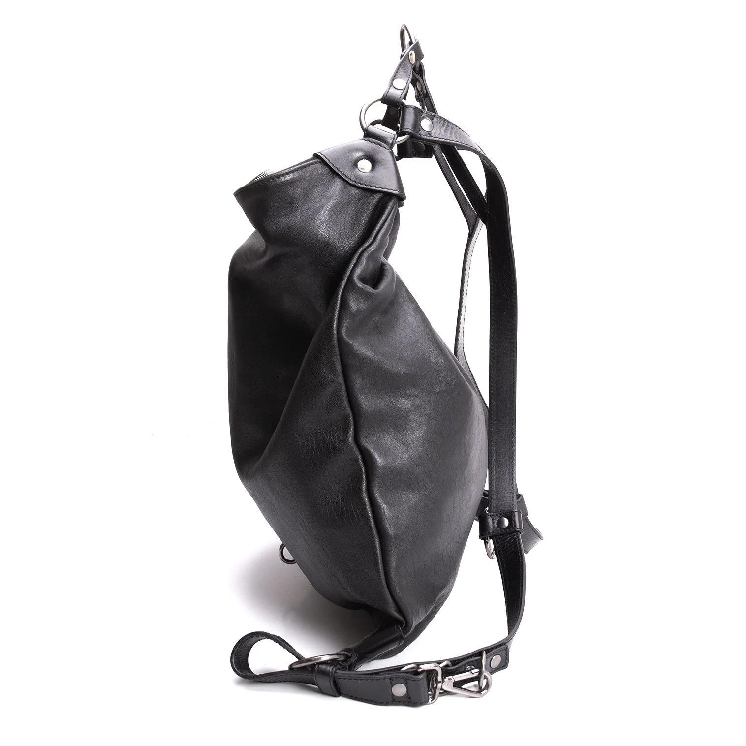 Jean Paul Gaultier Leather Harness Rucksack in Black Size ONE SIZE - 11 Thumbnail