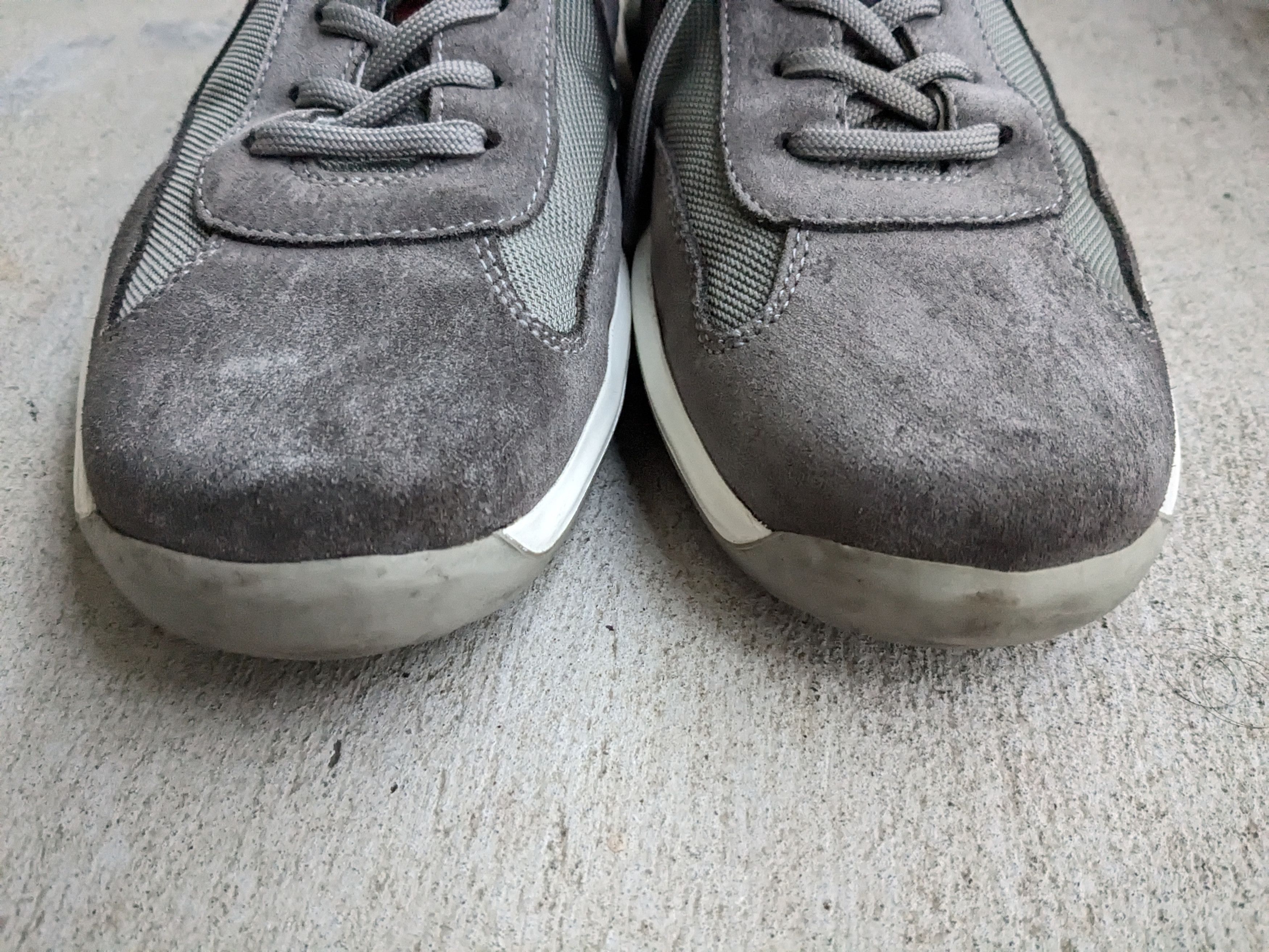 Prada Prada America's Cup Gray Silver 9.5 Low Tops Suede Size US 9.5 / EU 42-43 - 2 Thumbnail