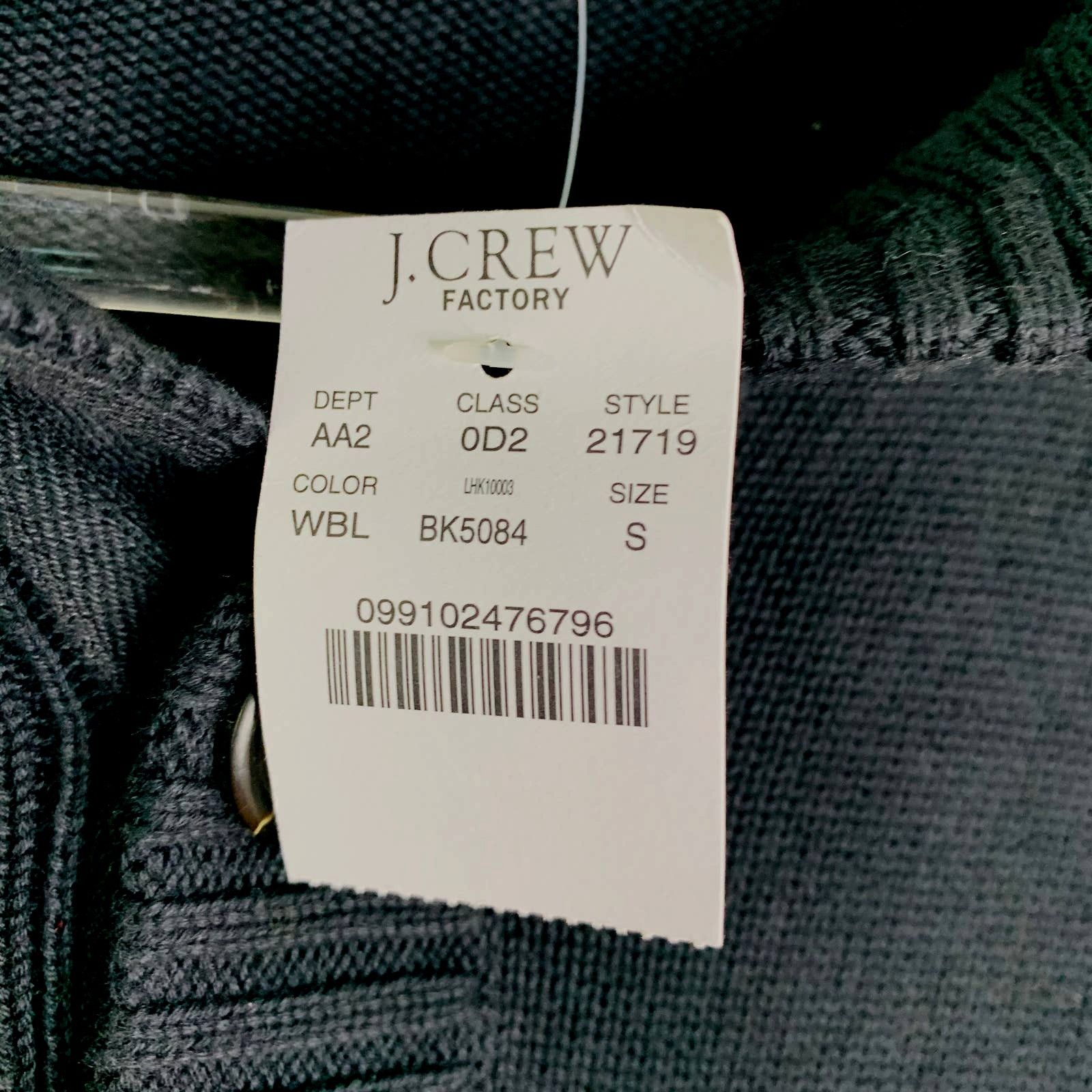 J.Crew J Crew Mens Sweater Pullover Small Black Cotton Buttons New Size US S / EU 44-46 / 1 - 5 Thumbnail