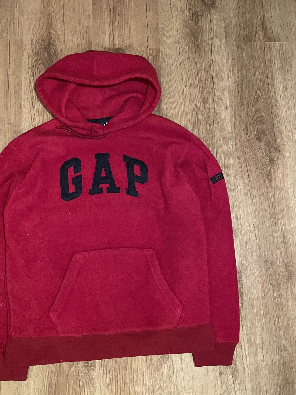 Gap × Vintage Vintage Gap Fleece Hoodie Bagyfit Oversized Y2k Streetwear Size US M / EU 48-50 / 2 - 2 Thumbnail