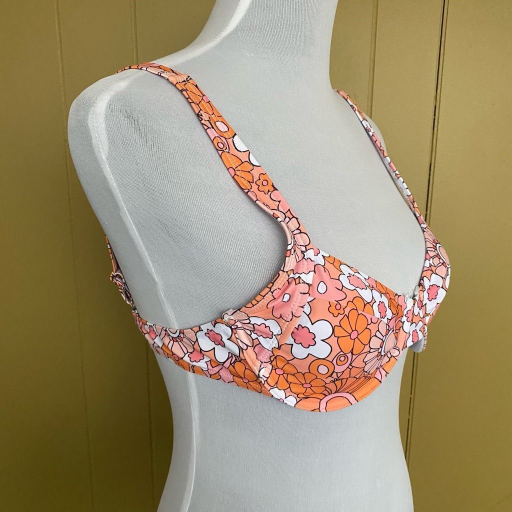 Other Women M 2 piece floral print hi leg bikini bottom & tie back Size ONE SIZE - 11 Thumbnail