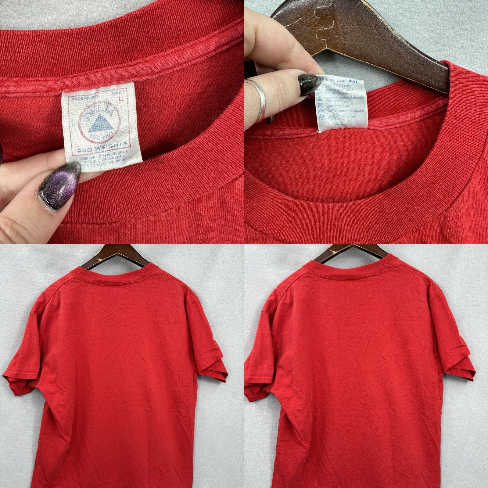 Delta VINTAGE Delta T-Shirt Men L Red Psychedelic 1997 Rock Fu Manchu Stoner Let It Burn Nebula Shirt Size US L / EU 52-54 / 3 - 8 Thumbnail