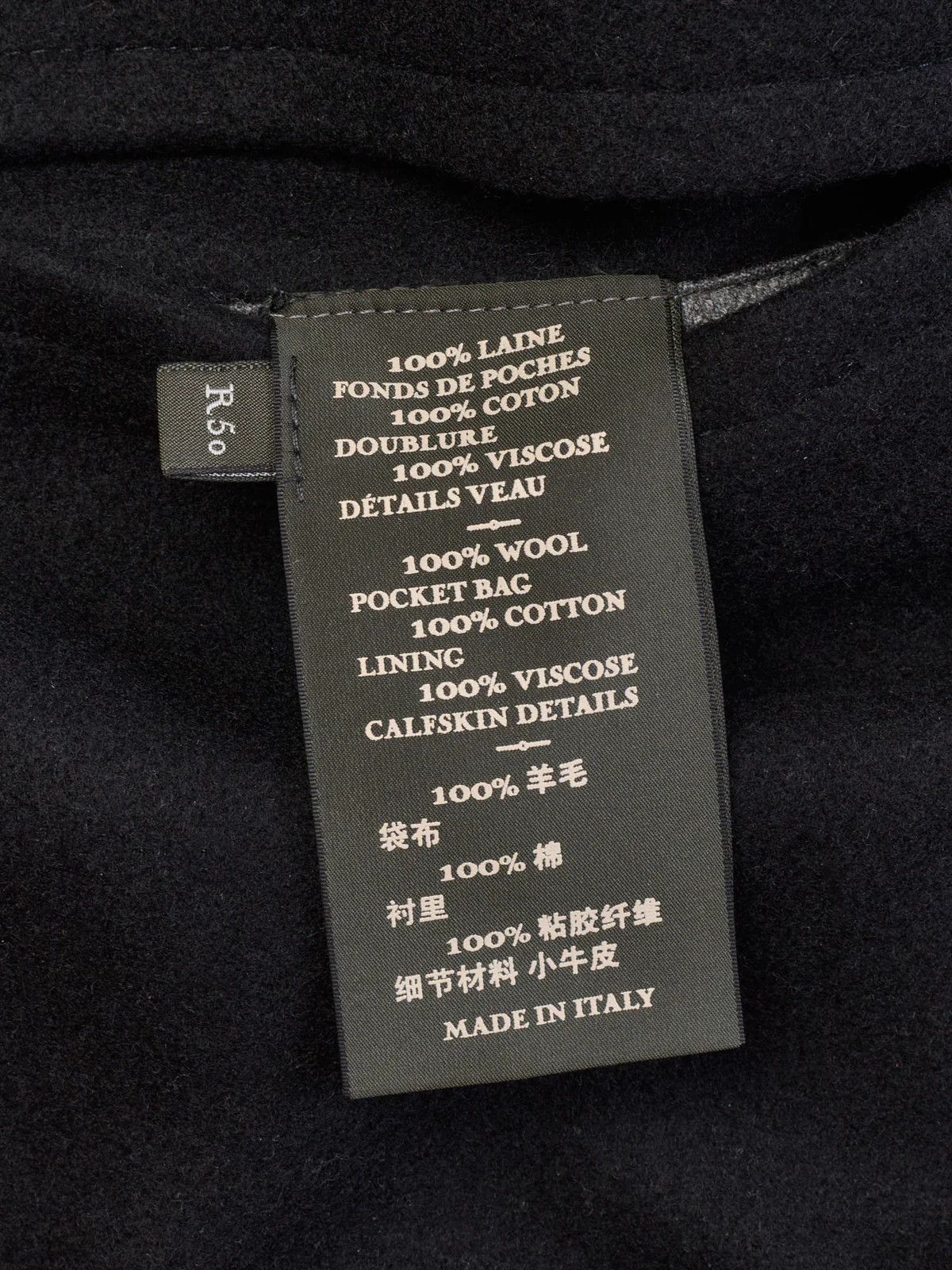 Berluti BERLUTI Paris Black Wool Double Breasted PeaCoat Navy Coat Size US M / EU 48-50 / 2 - 10 Thumbnail