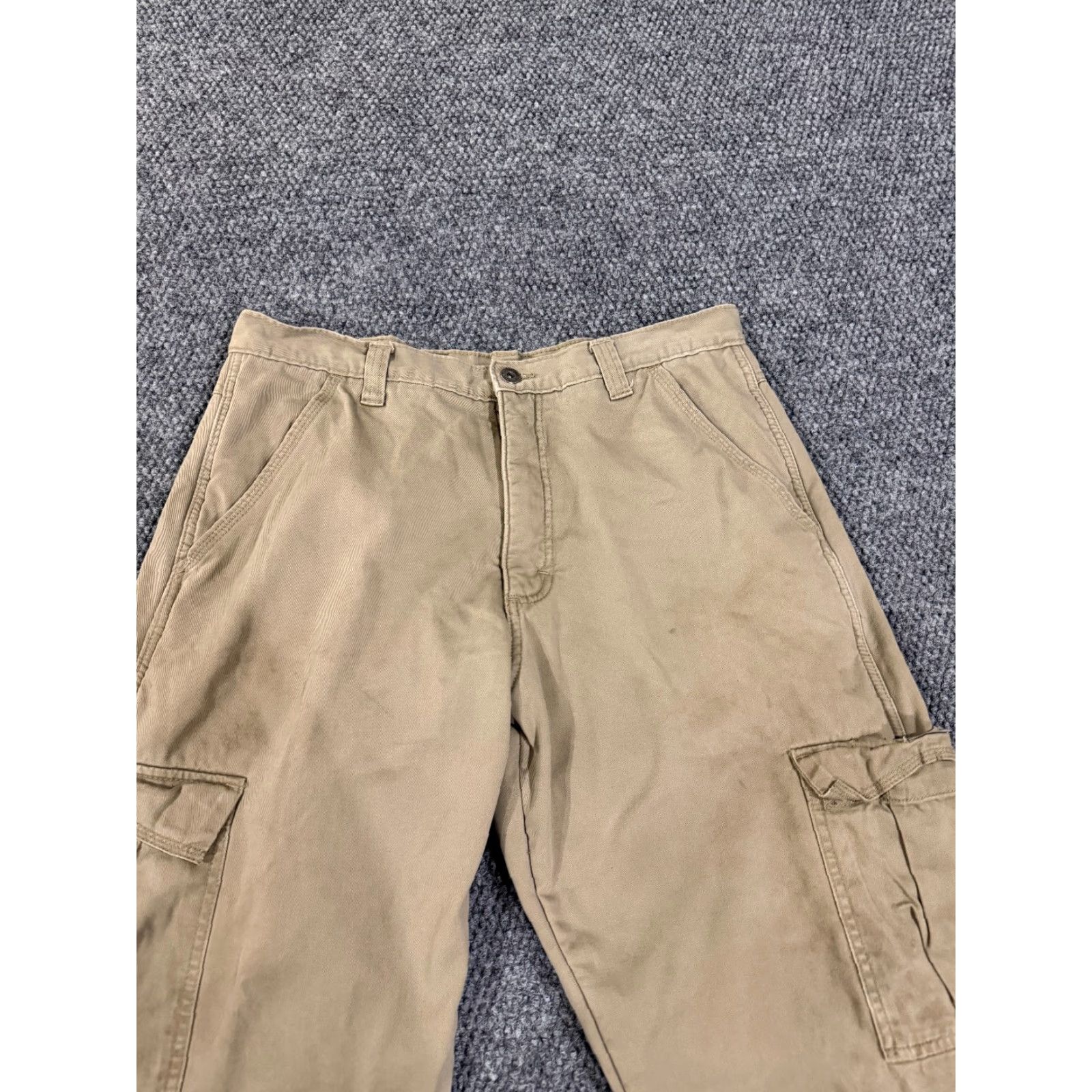 Wrangler Wrangler Cargo Pants 34X30 Beige Lined Insulated Workwear Outdoor Cargo Pocket Jeans Pants Men Regular Size 34 Beige Size US 34 / EU 50 - 4 Thumbnail