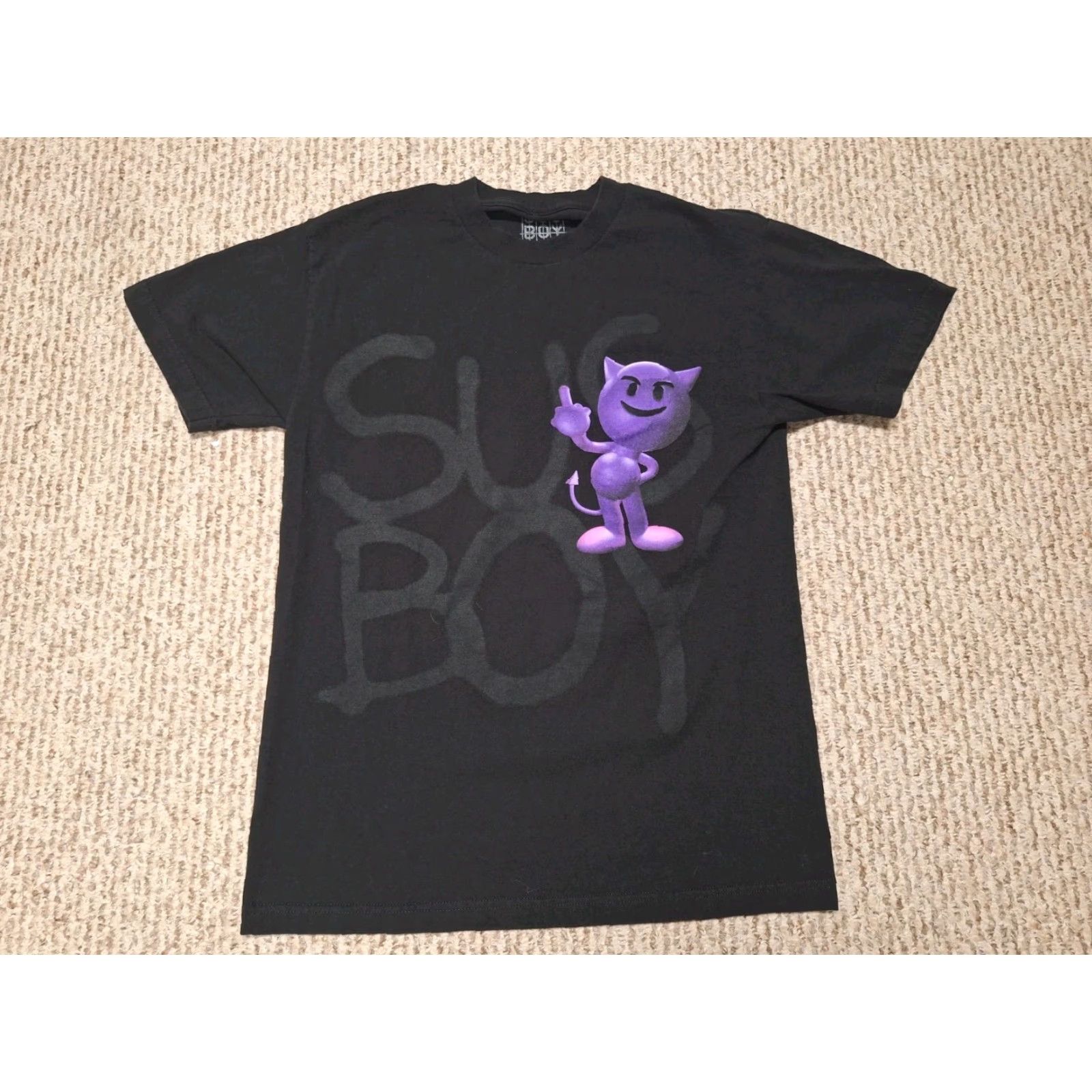 Vintage VINTAGE Lil Peep Sus Boy Rare Purple Demon Horror Rap Black T-shirt Men’s Size M Size US M / EU 48-50 / 2 - 3 Thumbnail