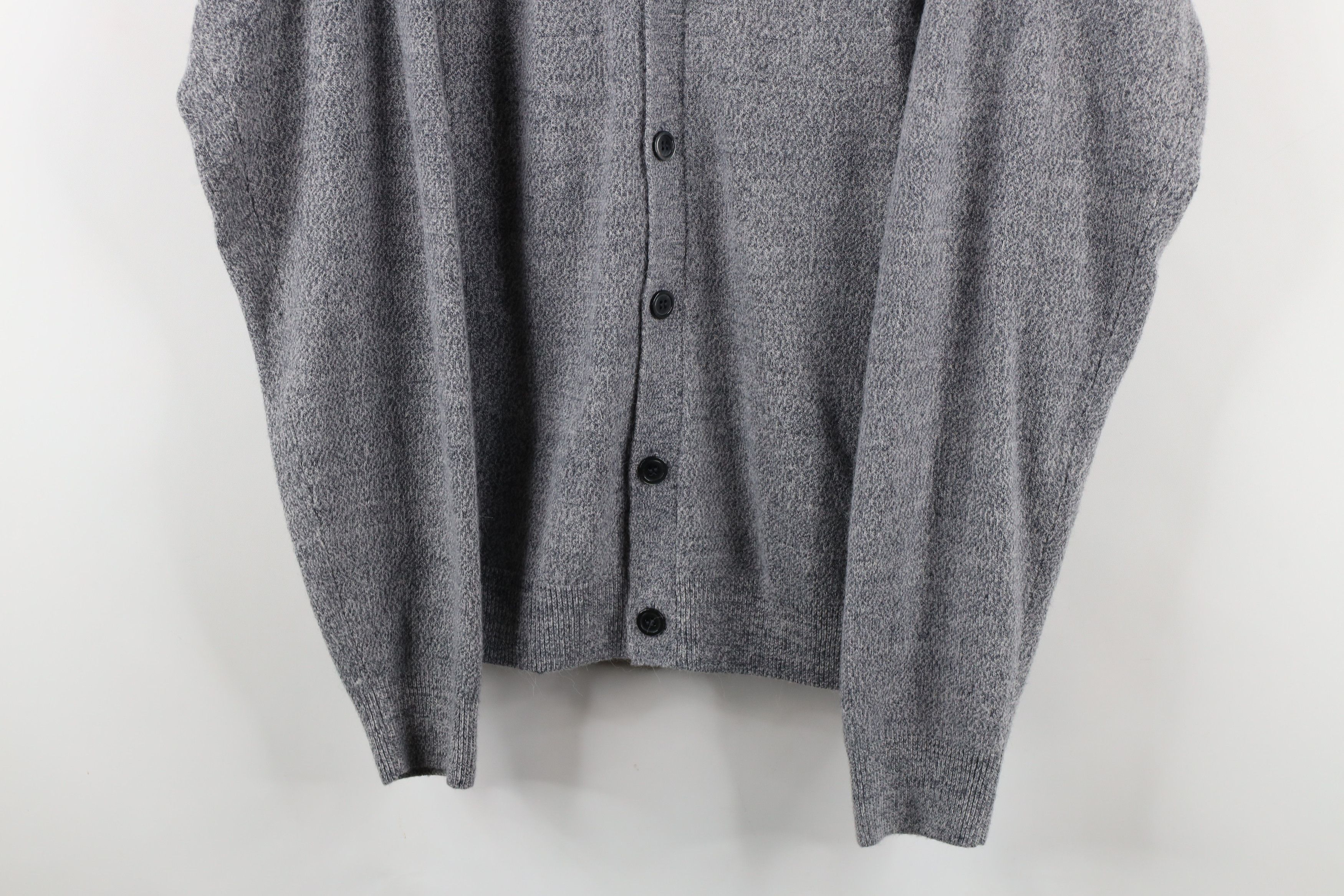 Vintage Vintage 90s Streetwear Knit Cardigan Sweater Heather Gray Size US L / EU 52-54 / 3 - 3 Thumbnail