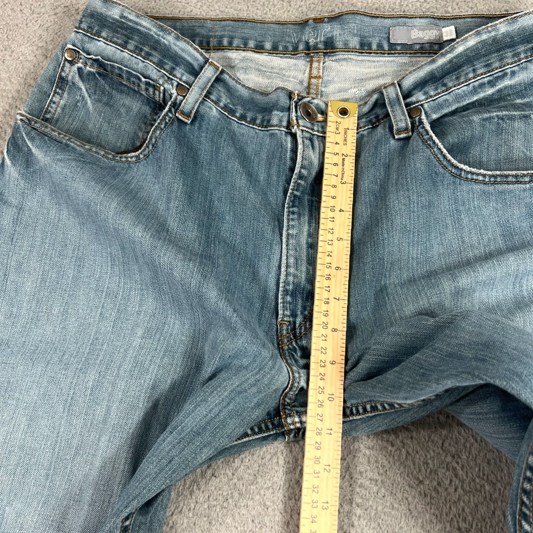 Levi's Levi's Jeans Men’s 34 Regular Fit Blue Distressed Wide-Leg Grunge Y2K Baggy Denim Size US 34 / EU 50 - 4 Thumbnail