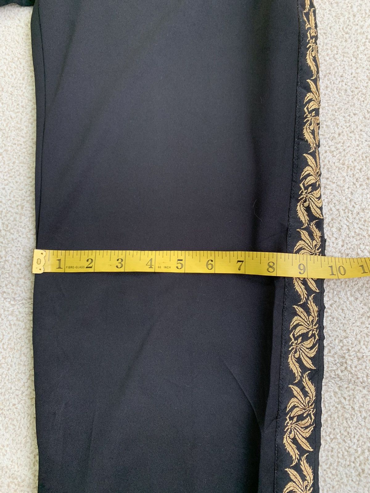 If Six Was Nine × Japanese Brand × Le Grande Bleu (L.G.B.) Drestrip Far Las Black Trackpants Size US 30 / EU 46 - 16 Thumbnail