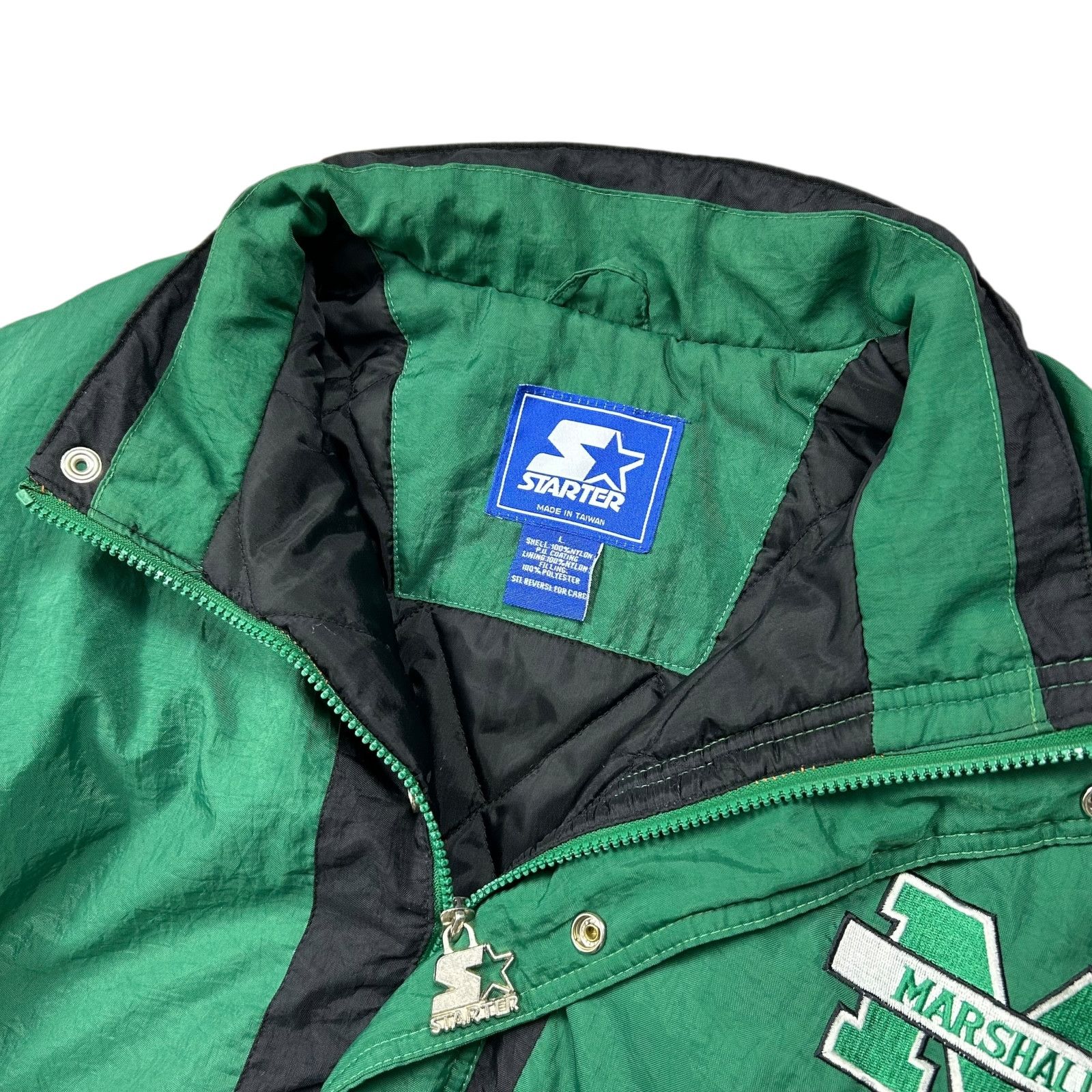 NCAA VTG 90s NCAA MARSHALL THUNDERING HERD STARTER PUFFER JACKET Size US L / EU 52-54 / 3 - 6 Thumbnail