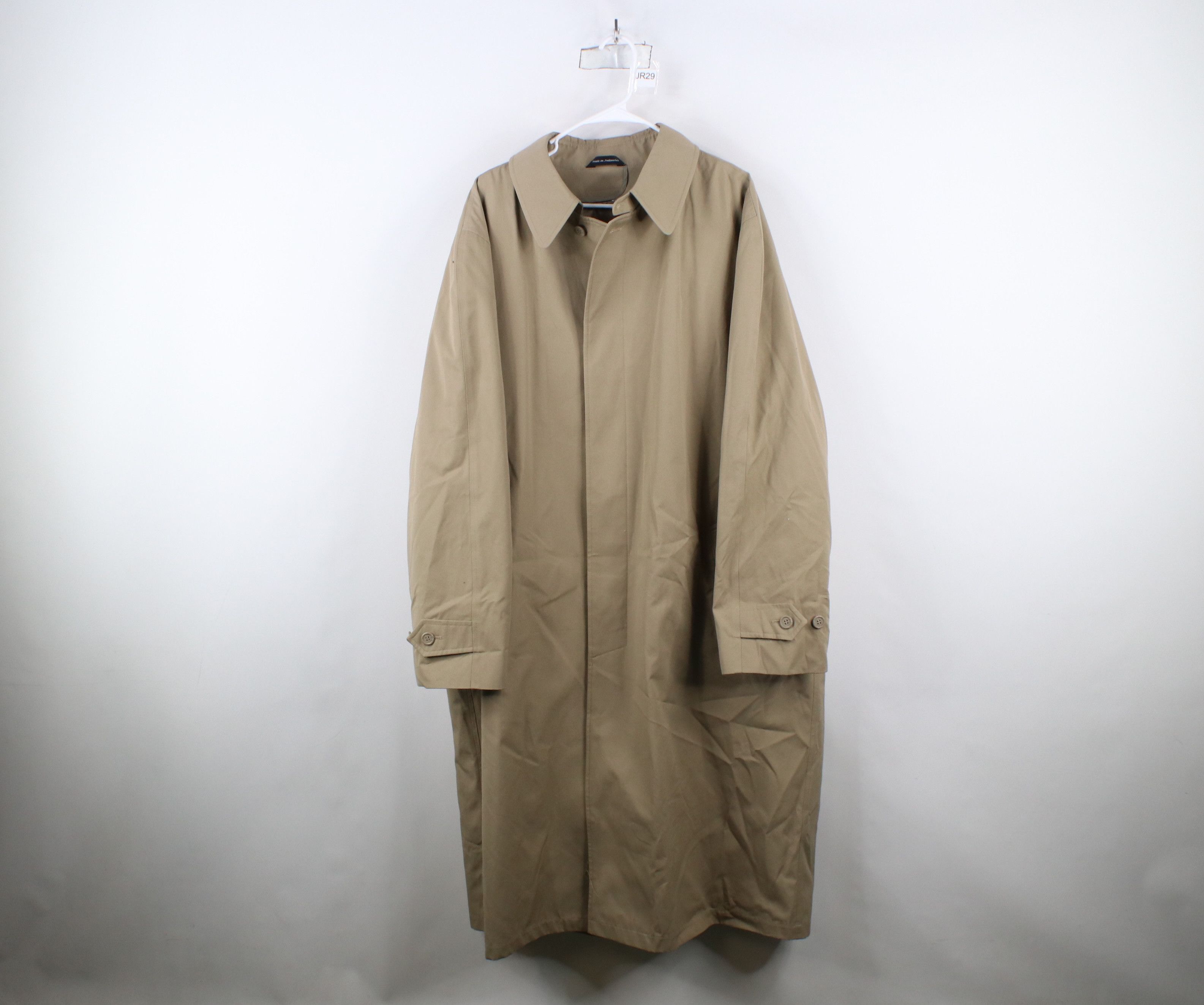 Vintage Vintage 90s Streetwear Lined Trench Coat Rain Jacket Beige Size US XXL / EU 58 / 5 - 1 Thumbnail