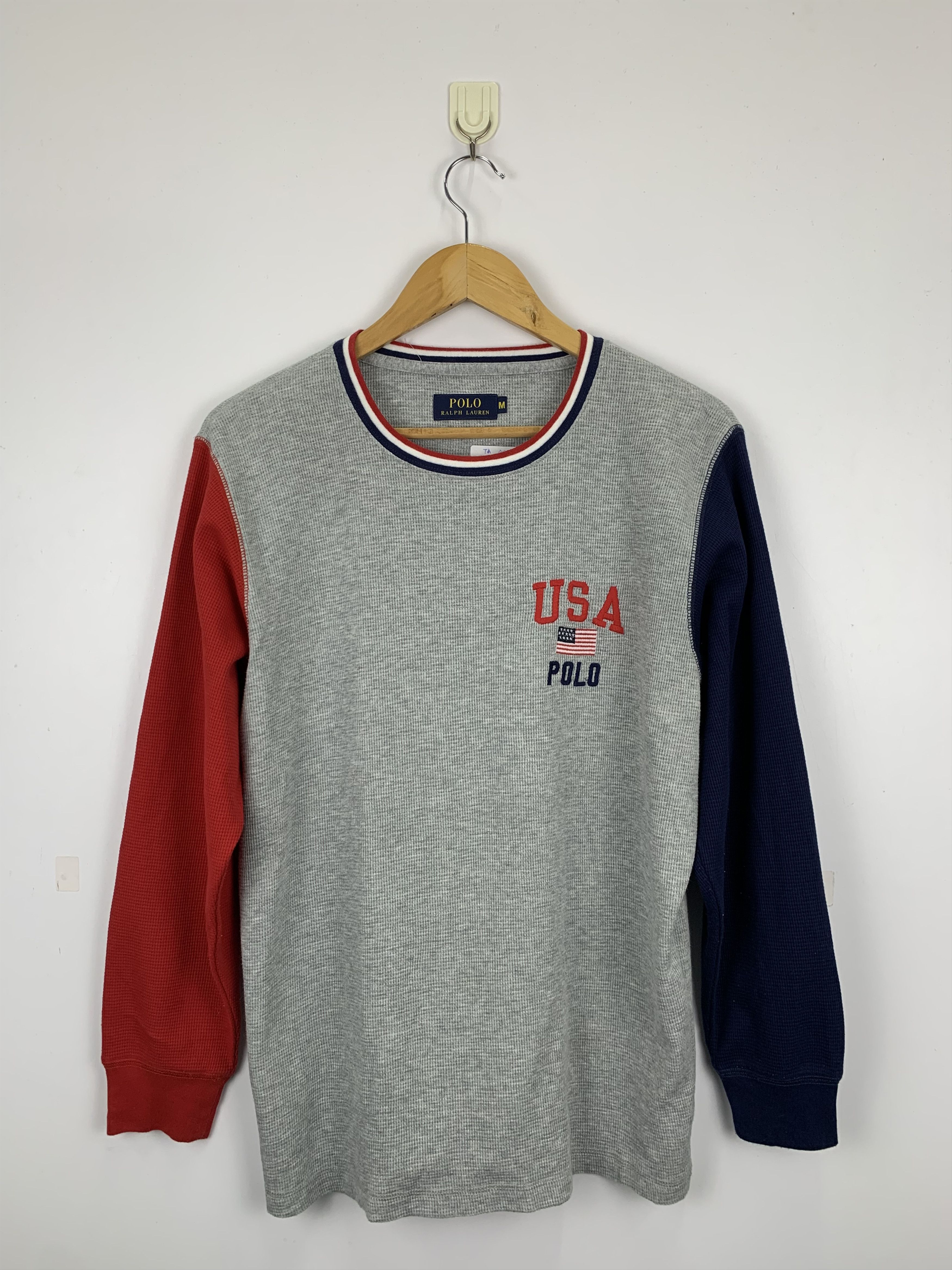 Polo Ralph Lauren × Vintage Vintage Polo Ralph Lauren Long Sleeve Tee TA0028 Size US M / EU 48-50 / 2 - 1 Thumbnail