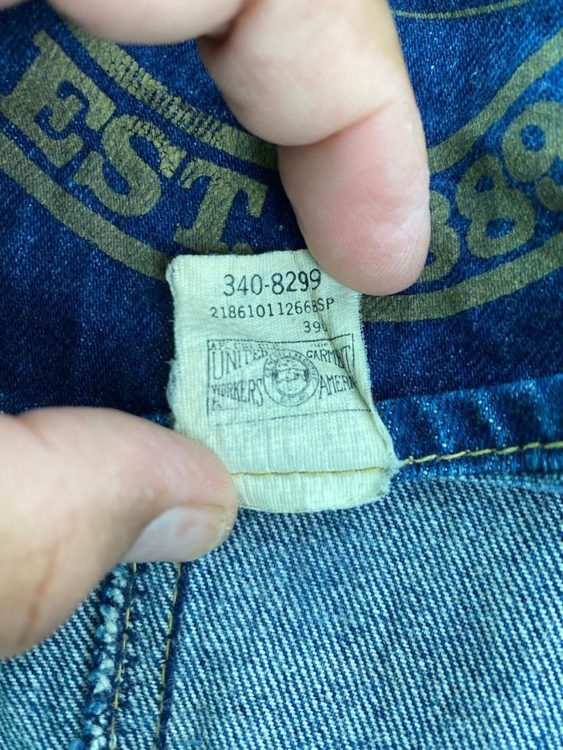 Lee × Vintage Vtg rare 70s Lee denim coat jacket union made workwear Size US S / EU 44-46 / 1 - 7 Thumbnail