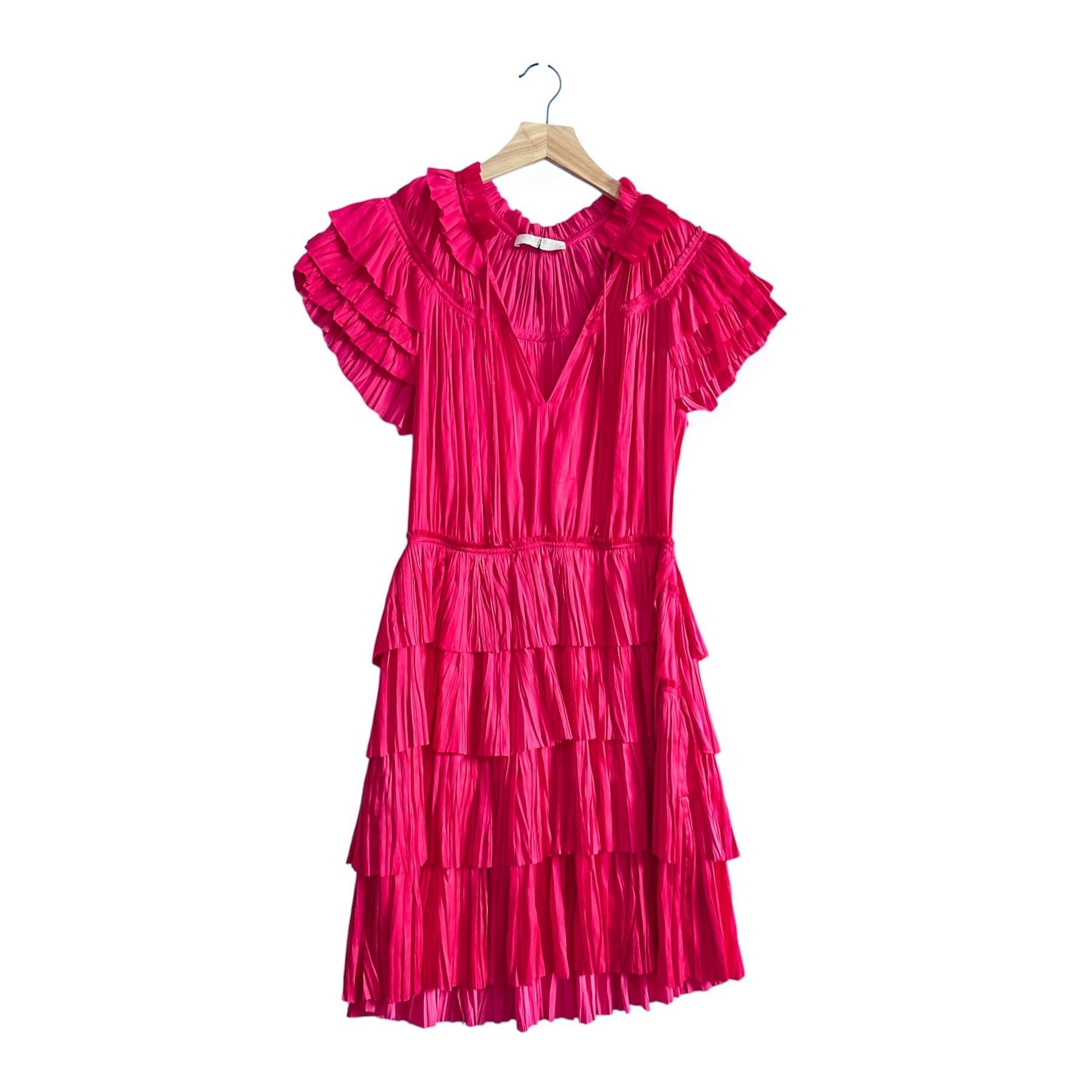 Ulla Johnson ULLA JOHNSON Vesna Mini Dress In Pink, Orchid, Size 4, New w Size S / US 4 / IT 40 - 1 Thumbnail