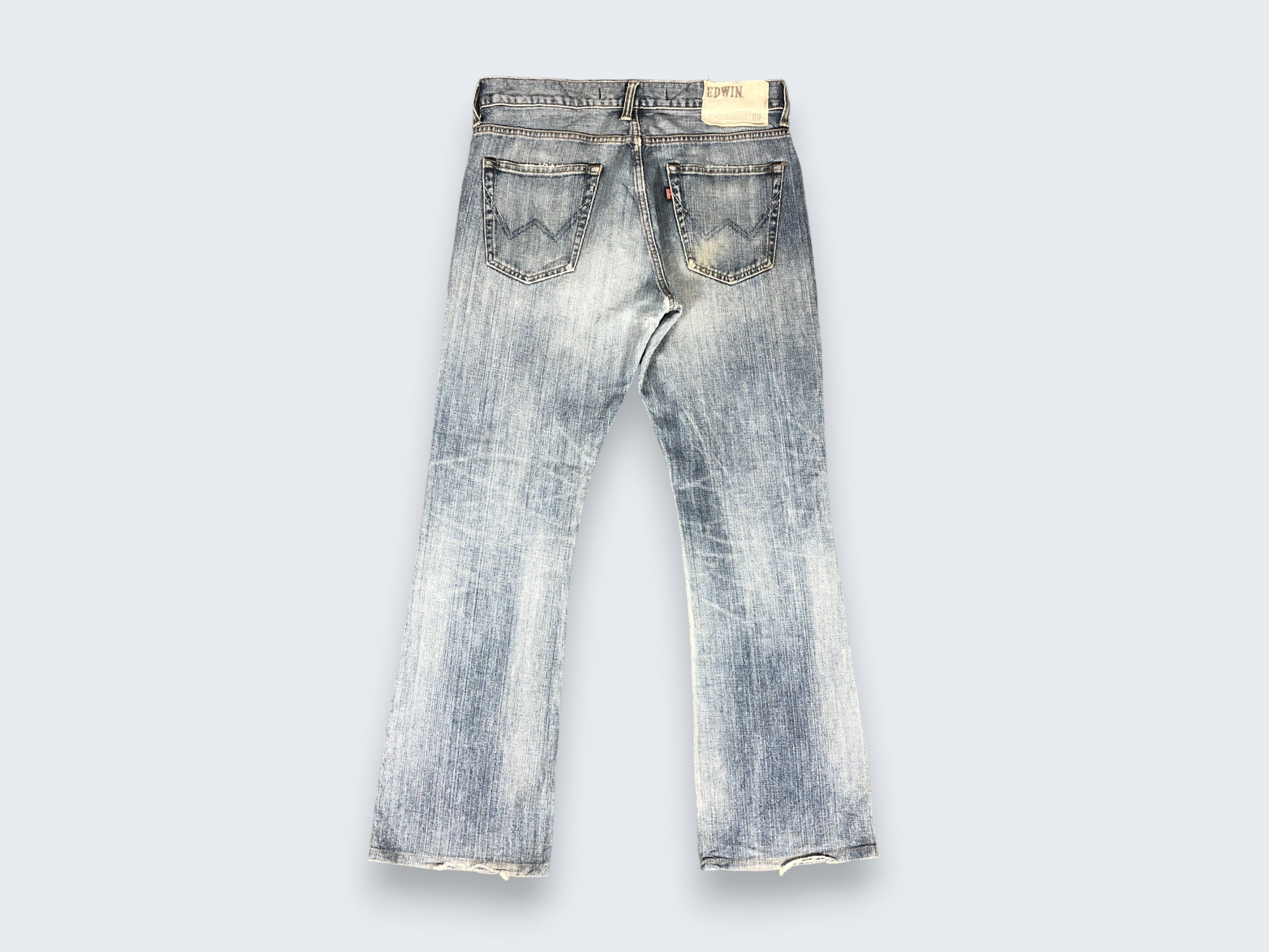 Edwin × Vintage Vintage Edwin Light Blue Wash Jeans L1173 Size US 34 / EU 50 - 2 Thumbnail