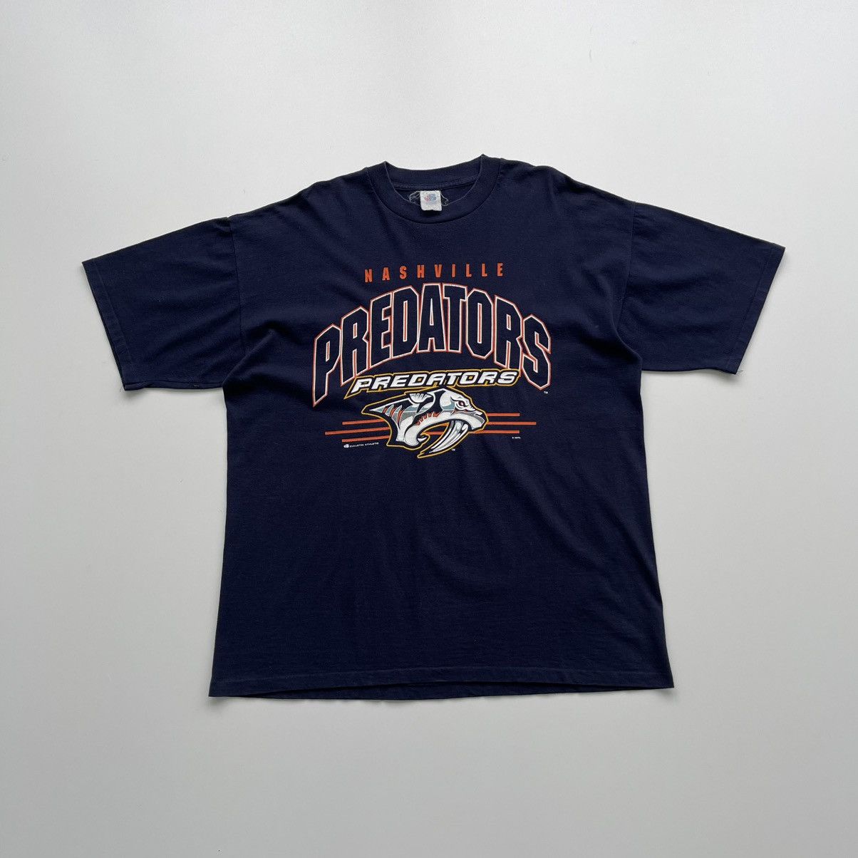 NHL × Vintage Bulletin Athletic Nashville Predators NHL Official T-Shirt Size US XL / EU 56 / 4 - 1 Thumbnail