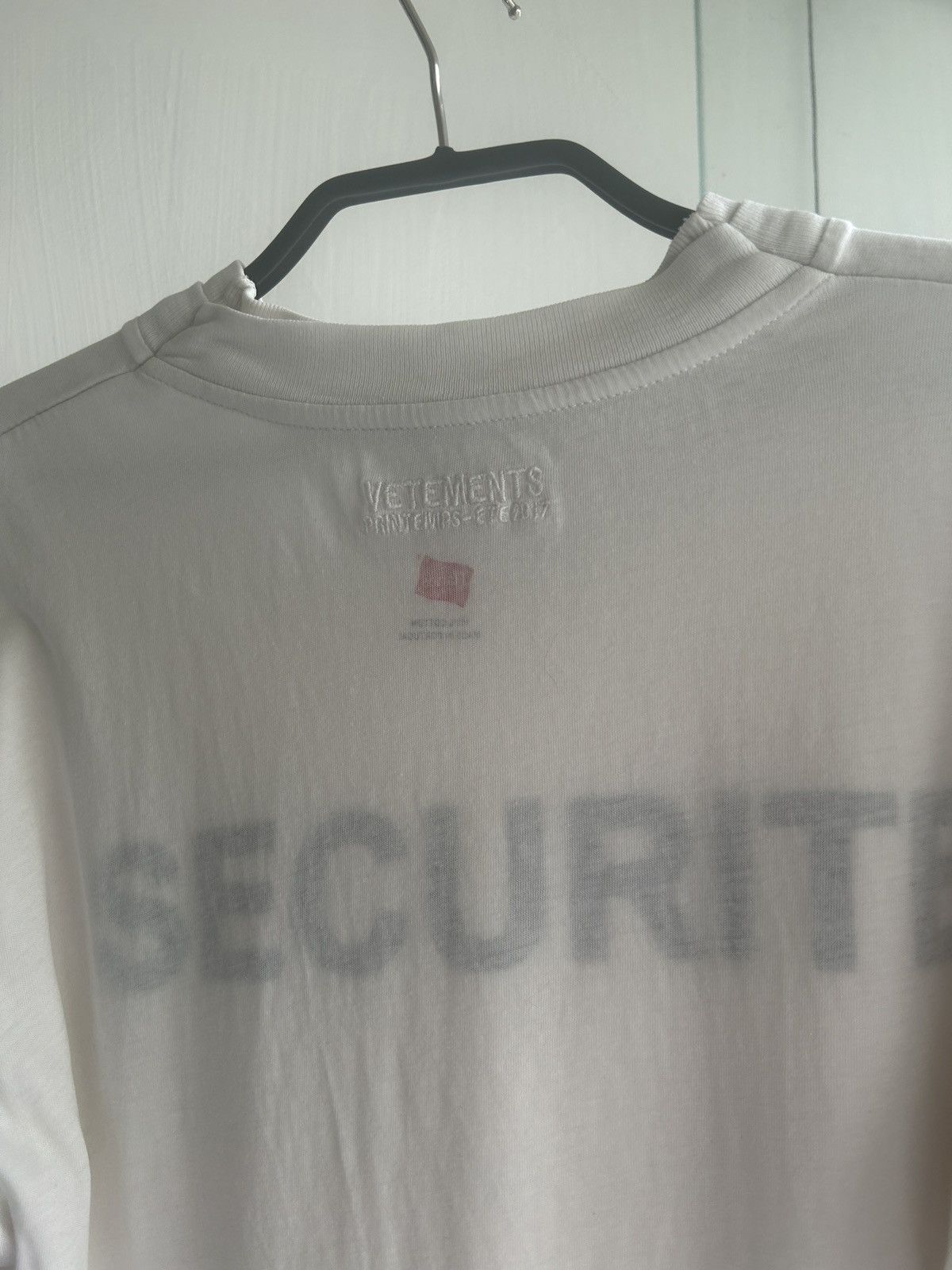 Hanes × Vetements Vetements x Hanes SS17 Securite double layer Securite Tshirt Size US S / EU 44-46 / 1 - 9 Thumbnail