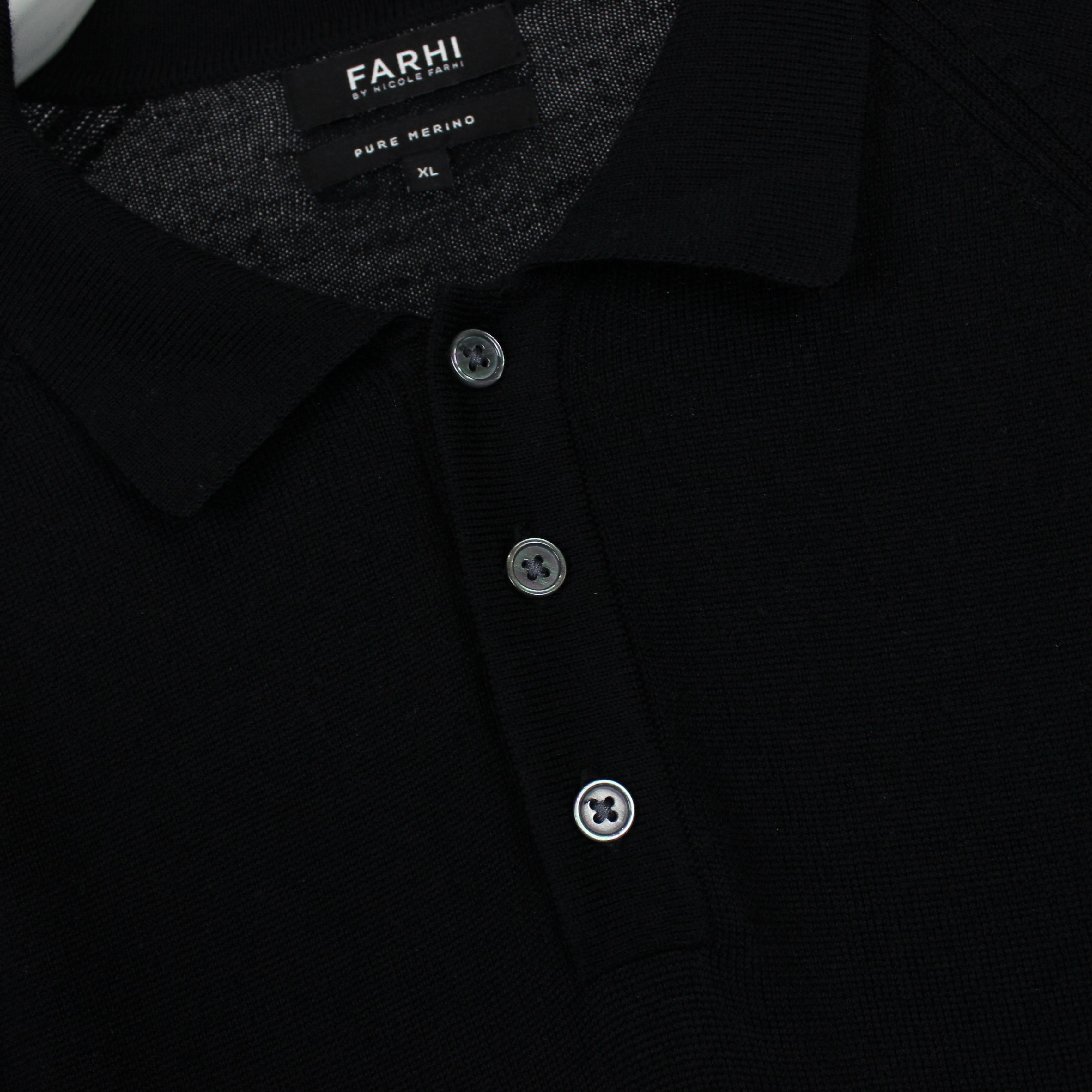 Nicole Farhi Nicole Farhi sweater merino wool buttons black L XL Size US XL / EU 56 / 4 - 5 Thumbnail