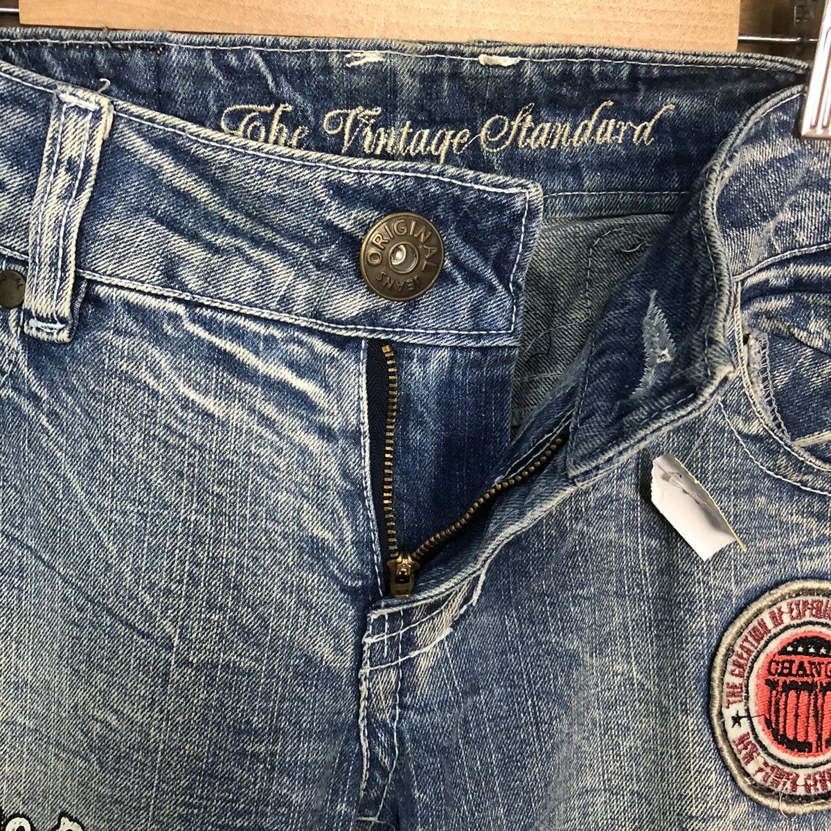 Japanese Brand Vintage Standard distressed ripped Blue Denim Pants #7381 Size 28" / US 6 / IT 42 - 11 Thumbnail