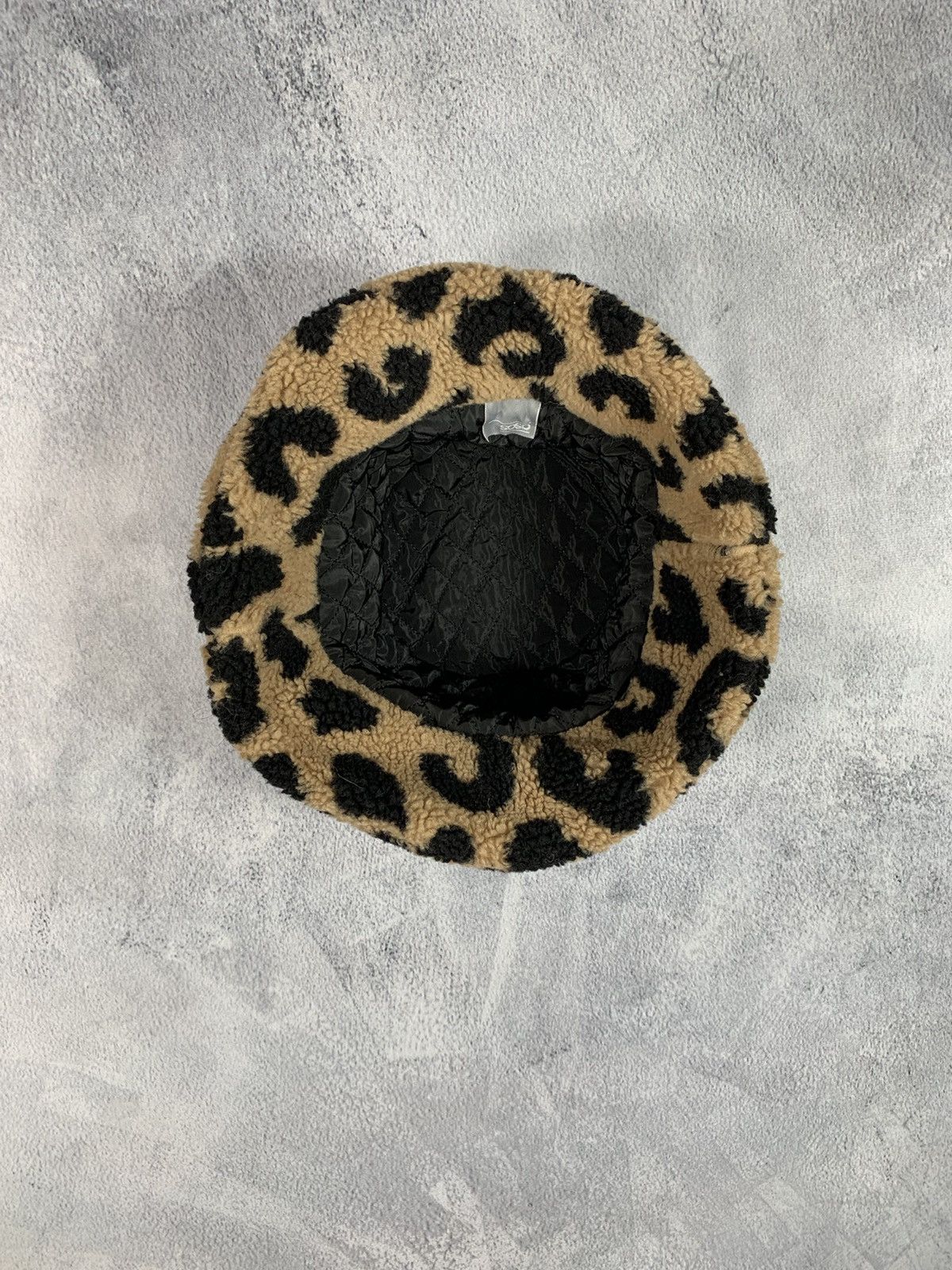 Japanese Brand × Vintage Vintage Y2K Deep pile fleece leopard bucket hat streetwar Size ONE SIZE - 4 Thumbnail