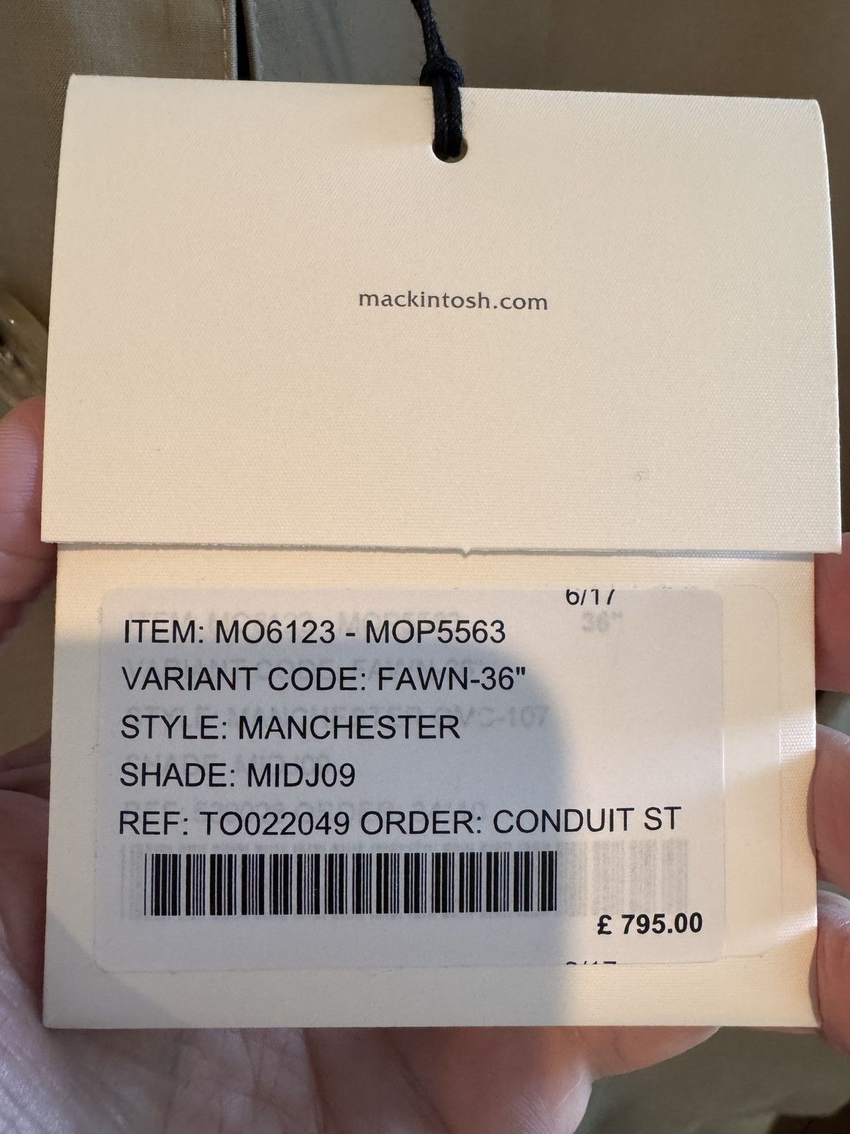 Mackintosh Mackintosh Manchester Raincoat- NWT - Size 36 Size US S / EU 44-46 / 1 - 3 Thumbnail