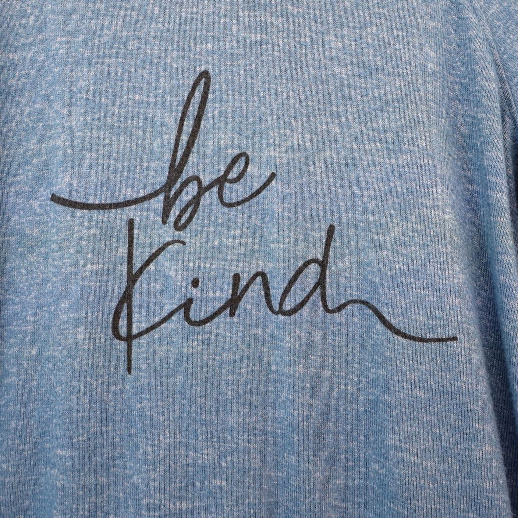 Buffalo David Bitton Buffalo Be Kind Sweatshirt M Blue Men Pullover Crew Neck Long Sleeve Relaxed Fit Casual Sweatshirt Size US M / EU 48-50 / 2 - 2 Thumbnail