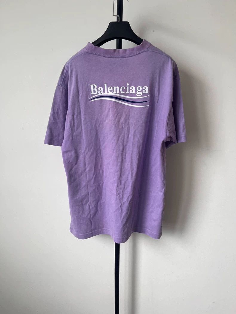 Balenciaga Balenciaga Monogrammed Crew Neck Short Sleeve Drop Sleeve Size XS / US 0-2 / IT 36-38 - 2 Thumbnail