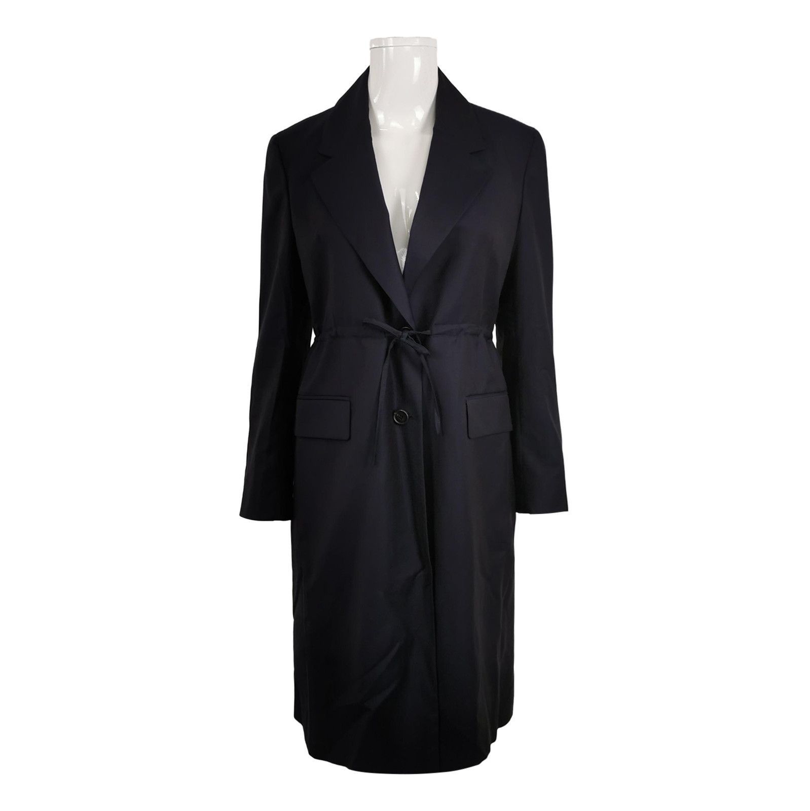 Prada Prada Wool Single Button Tie Waist Coat . Size XXS / US 00 / IT 34 - 1 Thumbnail