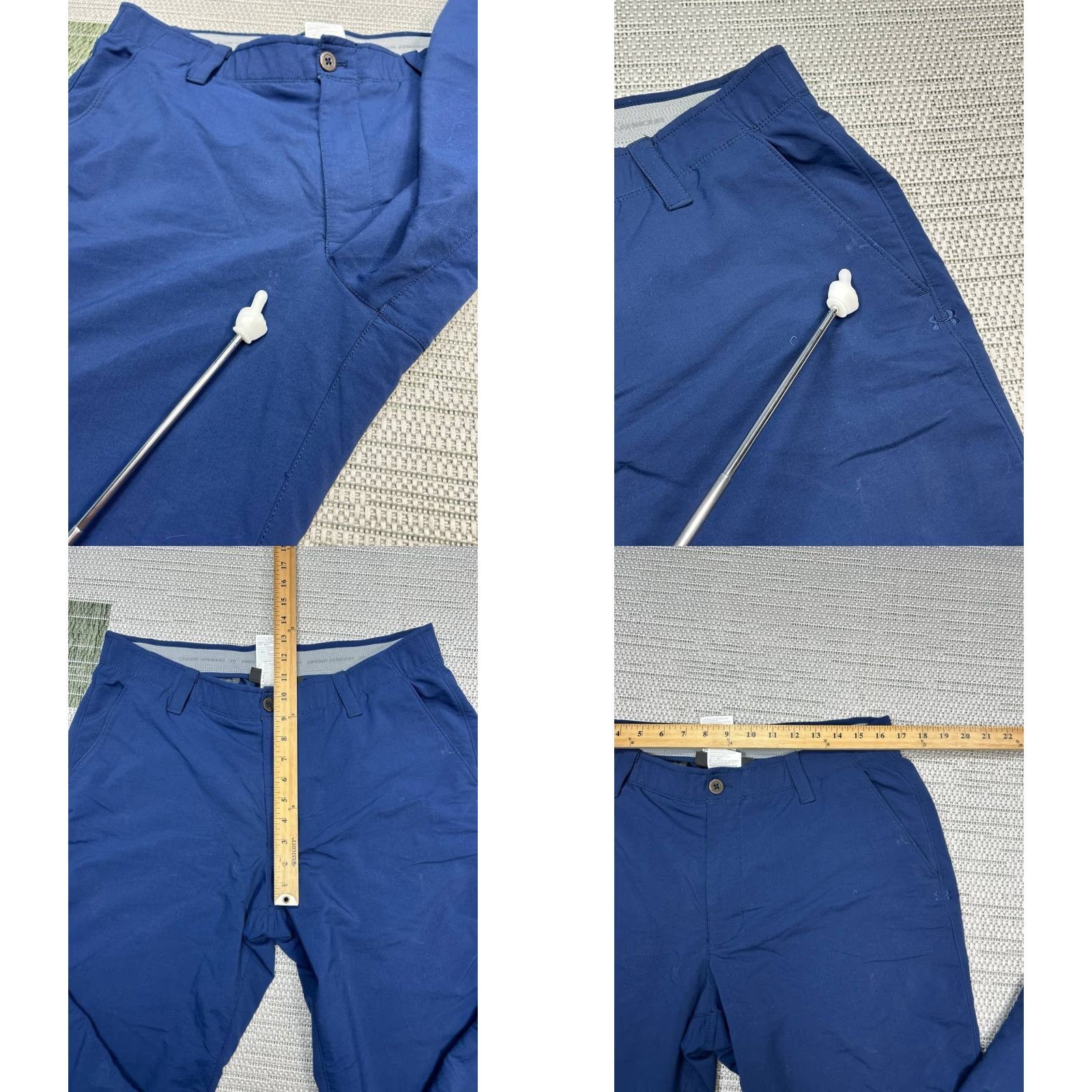Under Armour Under Armour Performance Chino Pants Mens 36 Blue Stretch Mid Rise Straight Leg Pants Size US 36 / EU 52 - 8 Thumbnail