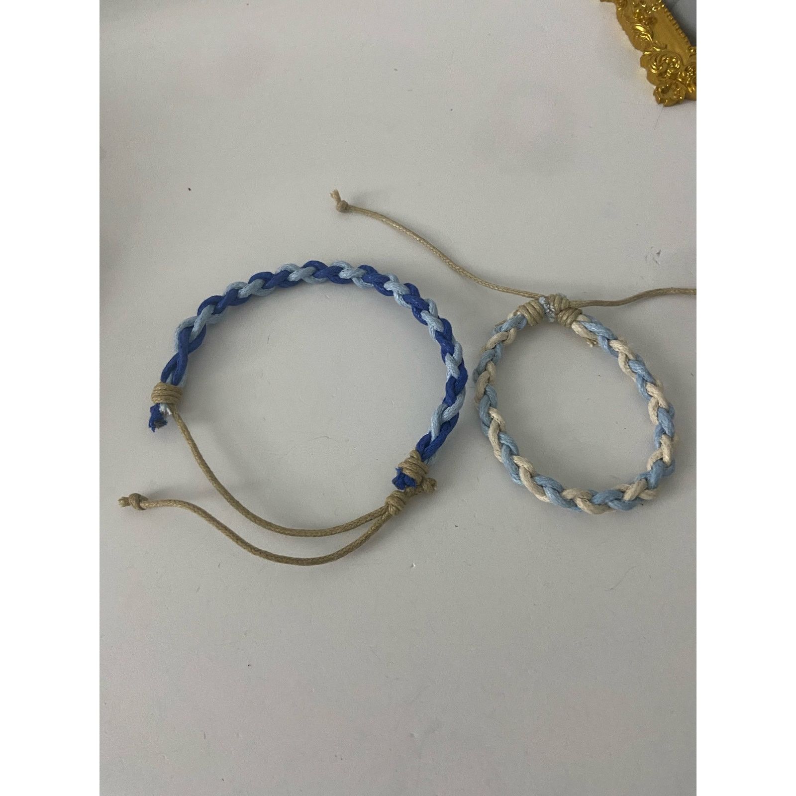 Other Blue white and beige corded bracelets Size ONE SIZE - 4 Thumbnail
