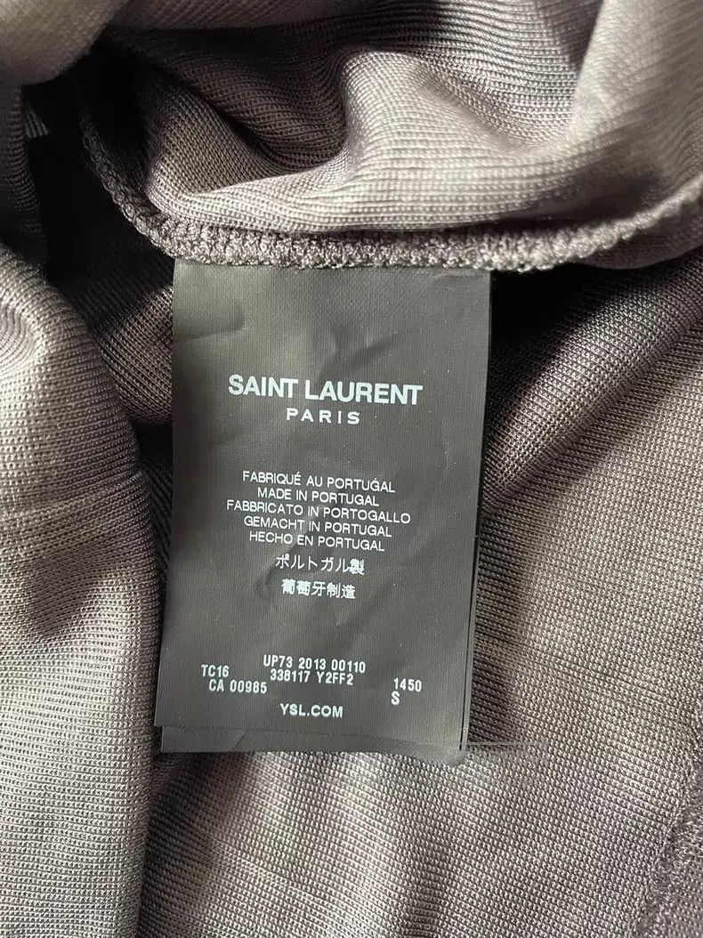 Saint Laurent Paris Saint Laurent Paris Silk Front Chain Fringe Short Sleeve Size US M / EU 48-50 / 2 - 3 Thumbnail