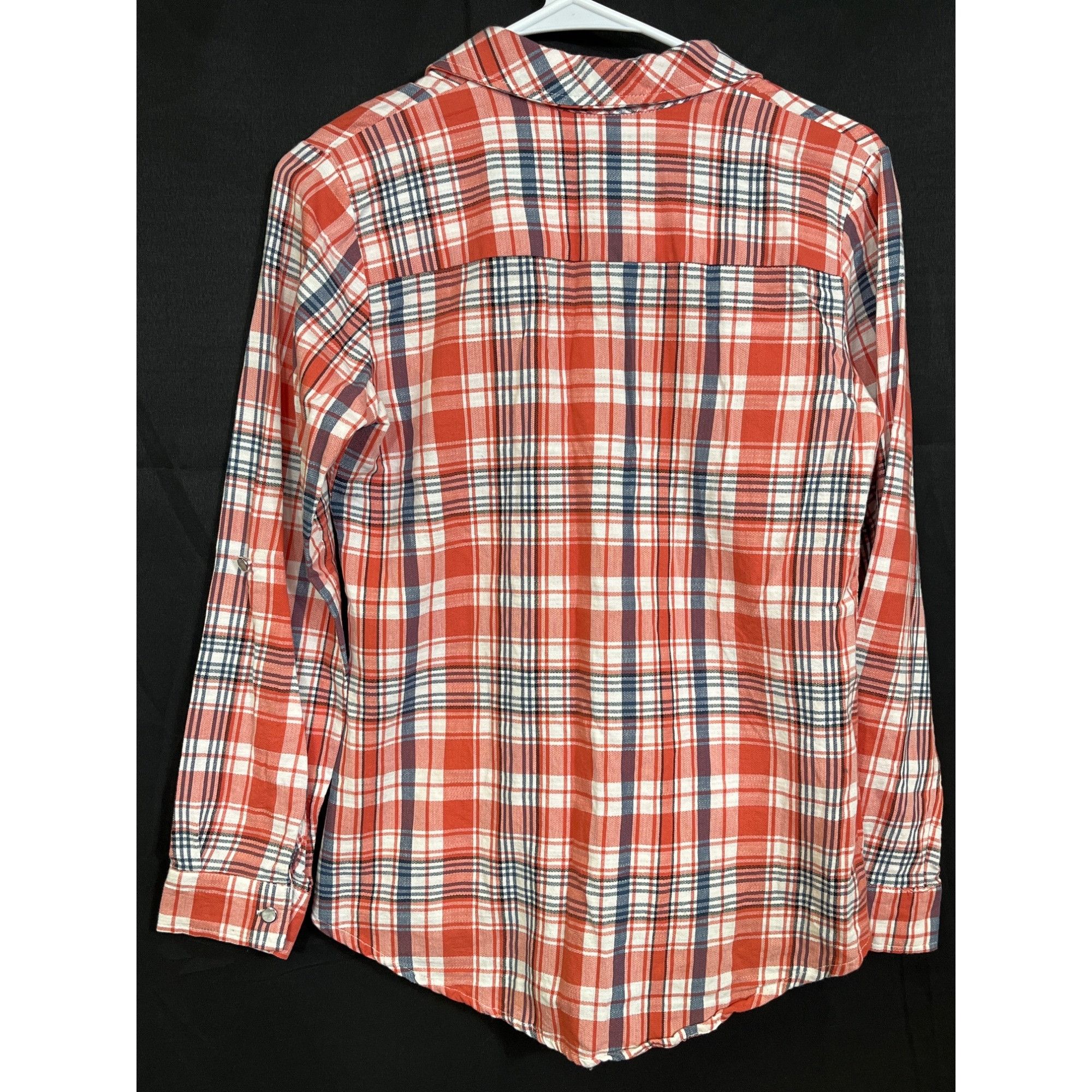 Other My Michelle SKU 7726 Womens Plaid Long Sleeve Button Up Shir Size S / US 4 / IT 40 - 2 Thumbnail