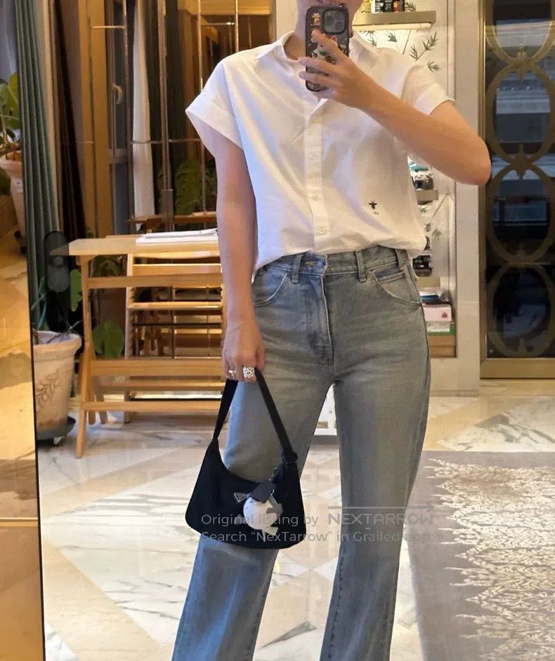 Dior Dior Little Bee White Short-sleeved Shirt Size XS / US 0-2 / IT 36-38 - 7 Thumbnail