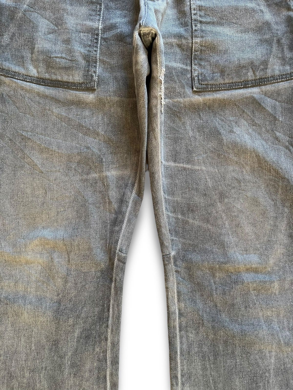 Other Vintage Italian Brand Two Tone Distressed Fatigue Jeans Size US 33 - 6 Thumbnail