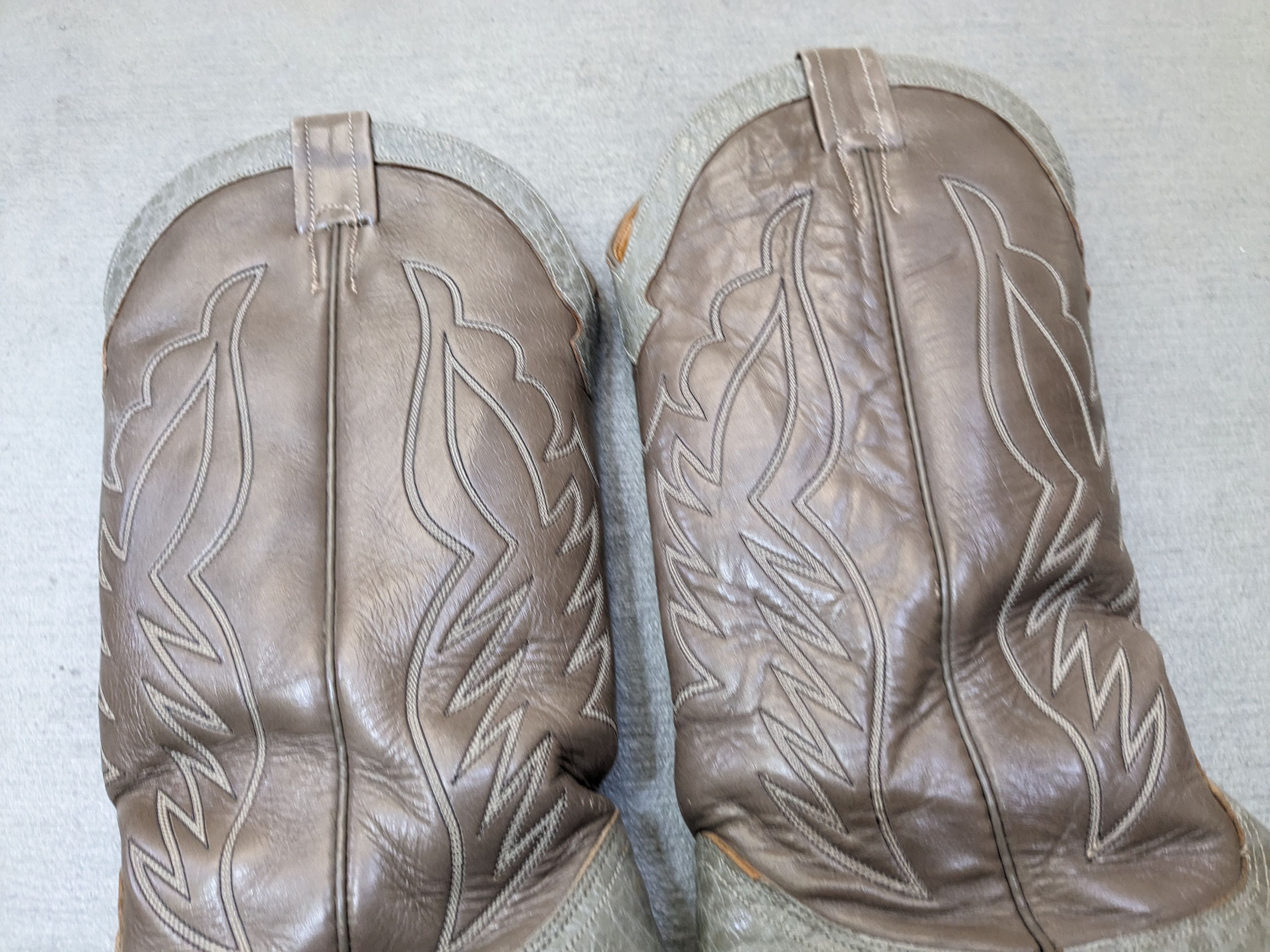 Nocona Nocona Cowboy Boots 8.5 Gray Leather Western Antelope Size US 8.5 / EU 41-42 - 3 Thumbnail