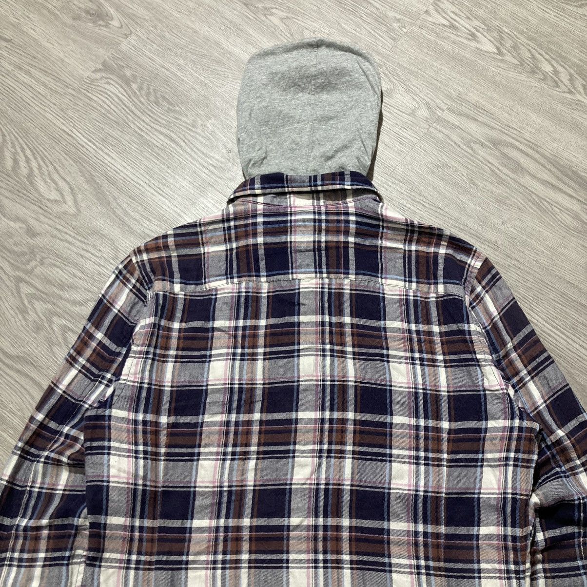 PPFM 2000s PPFM Double Layer Flanel Plaid Hoodie Lgb Punk Style Size US M / EU 48-50 / 2 - 12 Thumbnail