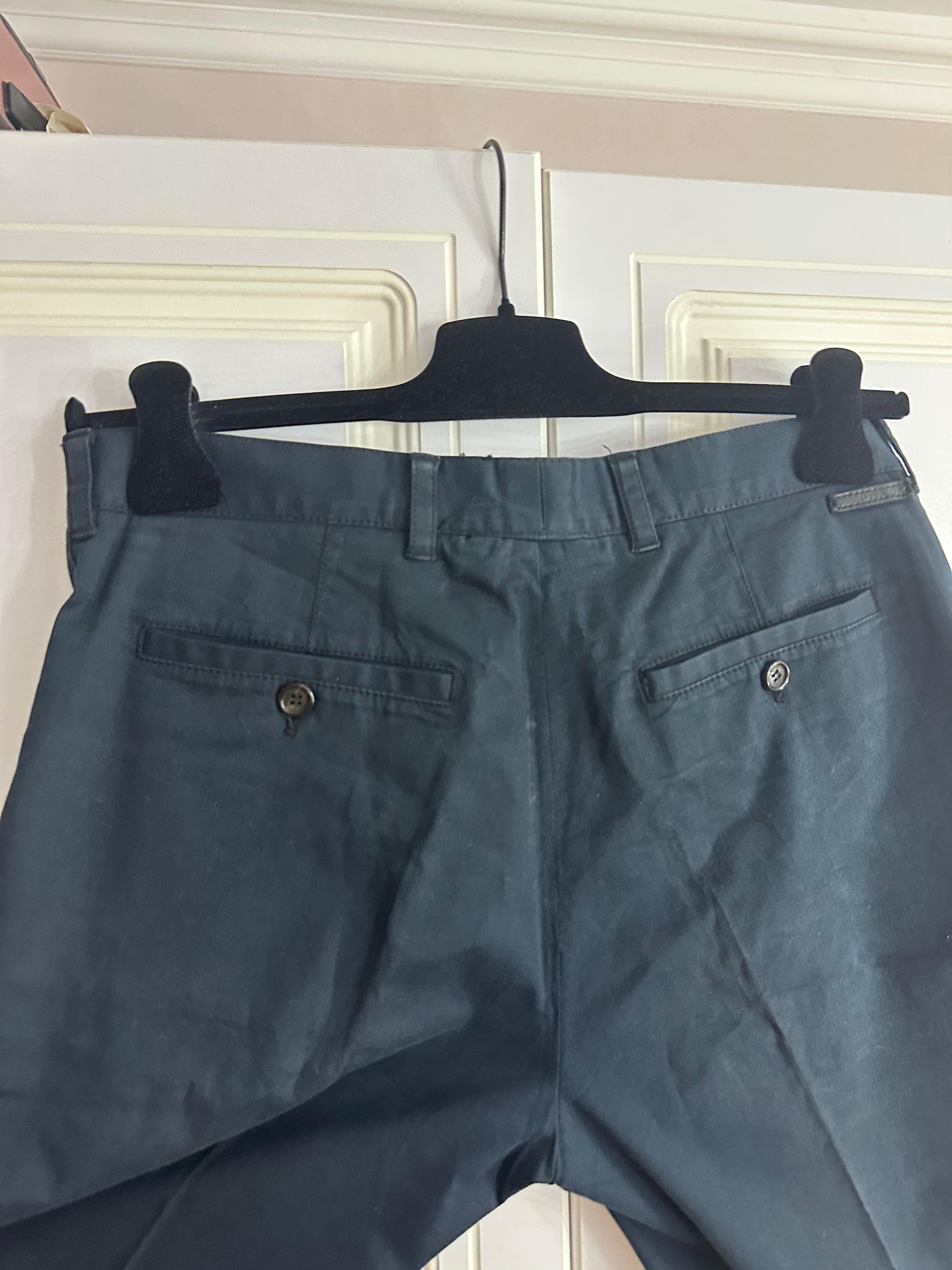 Prada CC000013 Prada 2000s Wide Causal Pants in Navy Size US 32 / EU 48 - 5 Thumbnail