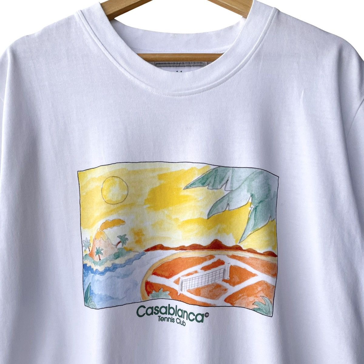 Casablanca Casablanca Paris SS21 Tennis Club Painting Tee Size US XL / EU 56 / 4 - 3 Thumbnail
