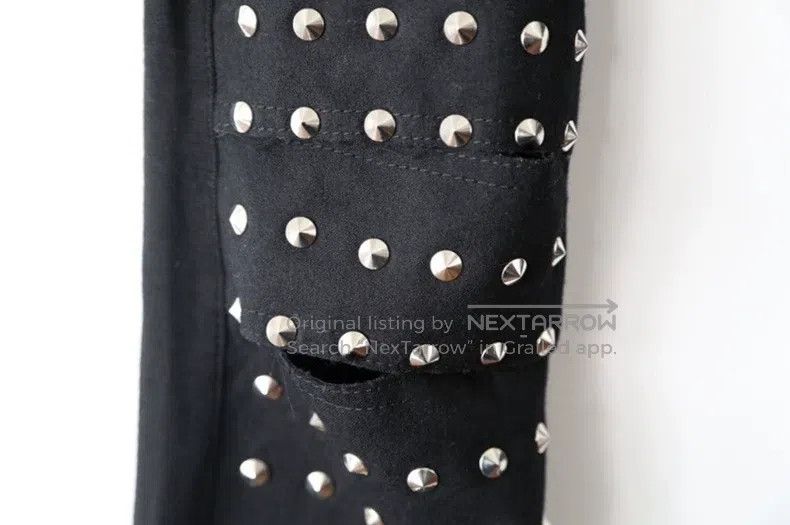 Junya Watanabe Junya Watanabe size XS Black Stud Pants Size 23" - 3 Thumbnail